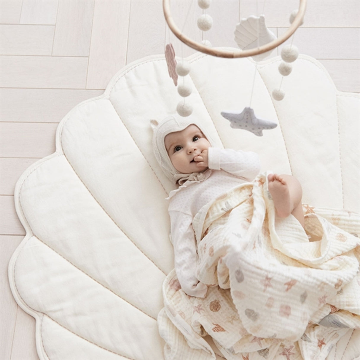 Cam Cam Copenhagen Sea Shell Legetæppe Off-White