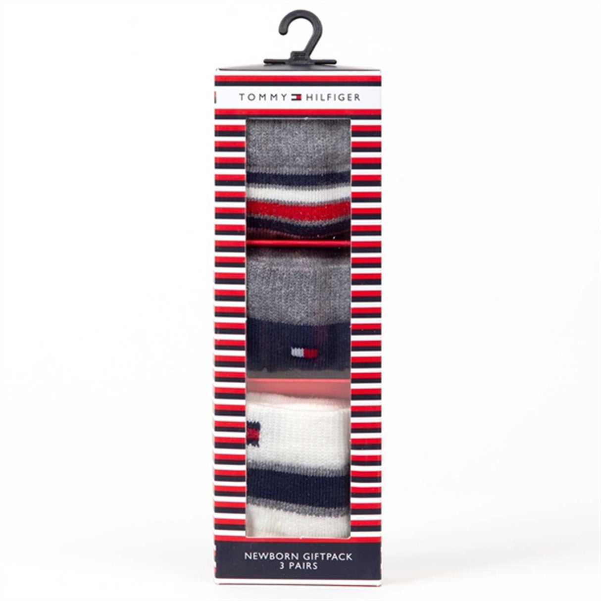 Tommy Hilfiger Newborn 3-pak Giftbox Strømper Tommy Original