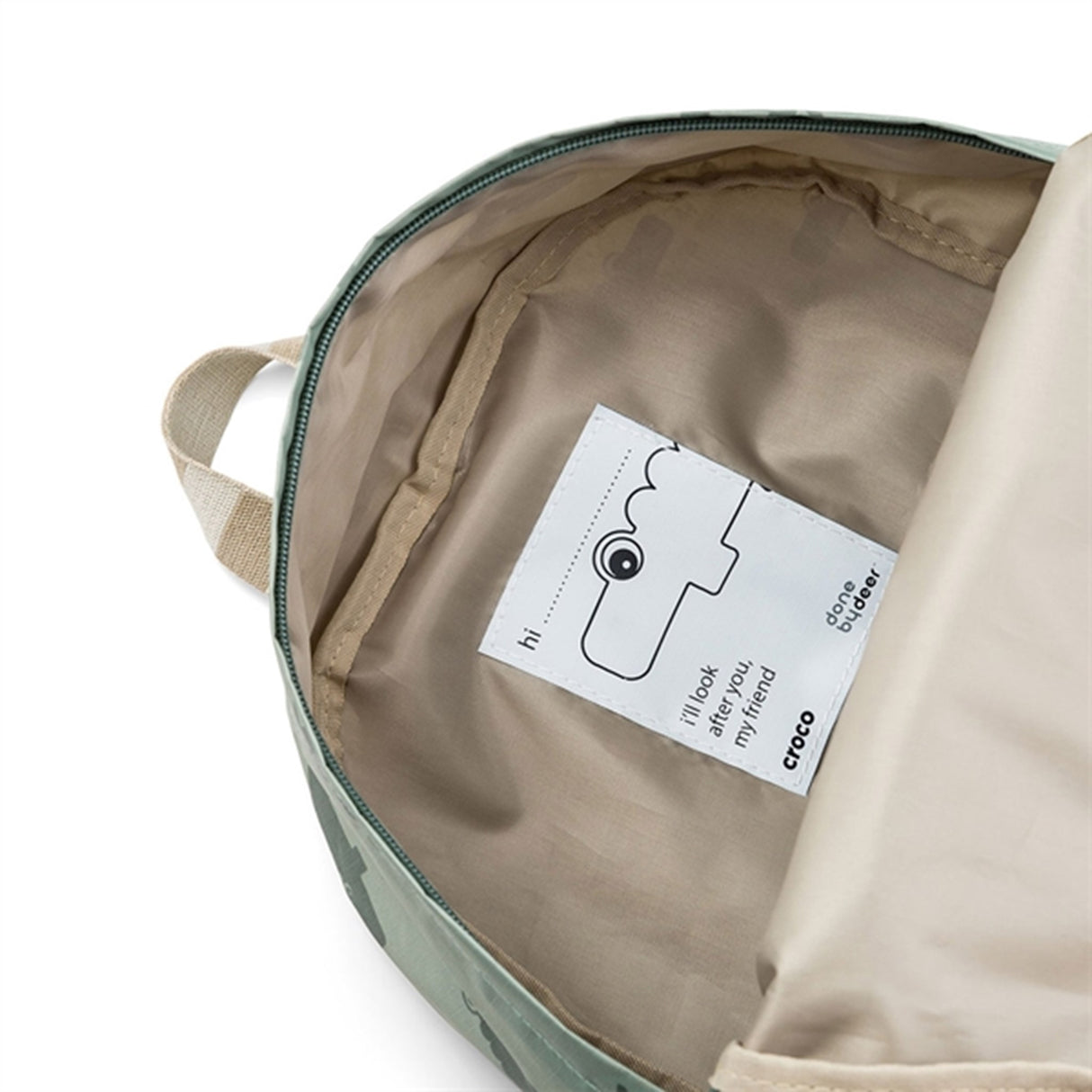 Done by Deer Rygsæk Croco Green