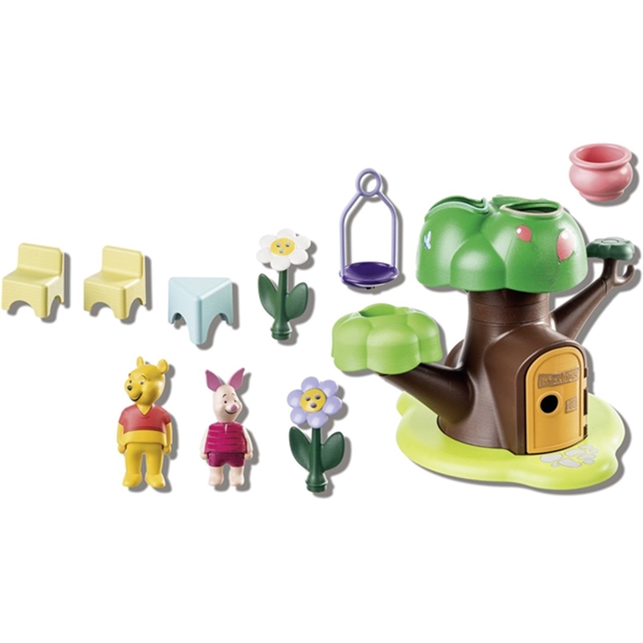 Playmobil® 1.2.3 & Disney - Plys og Grislings Træhus 2