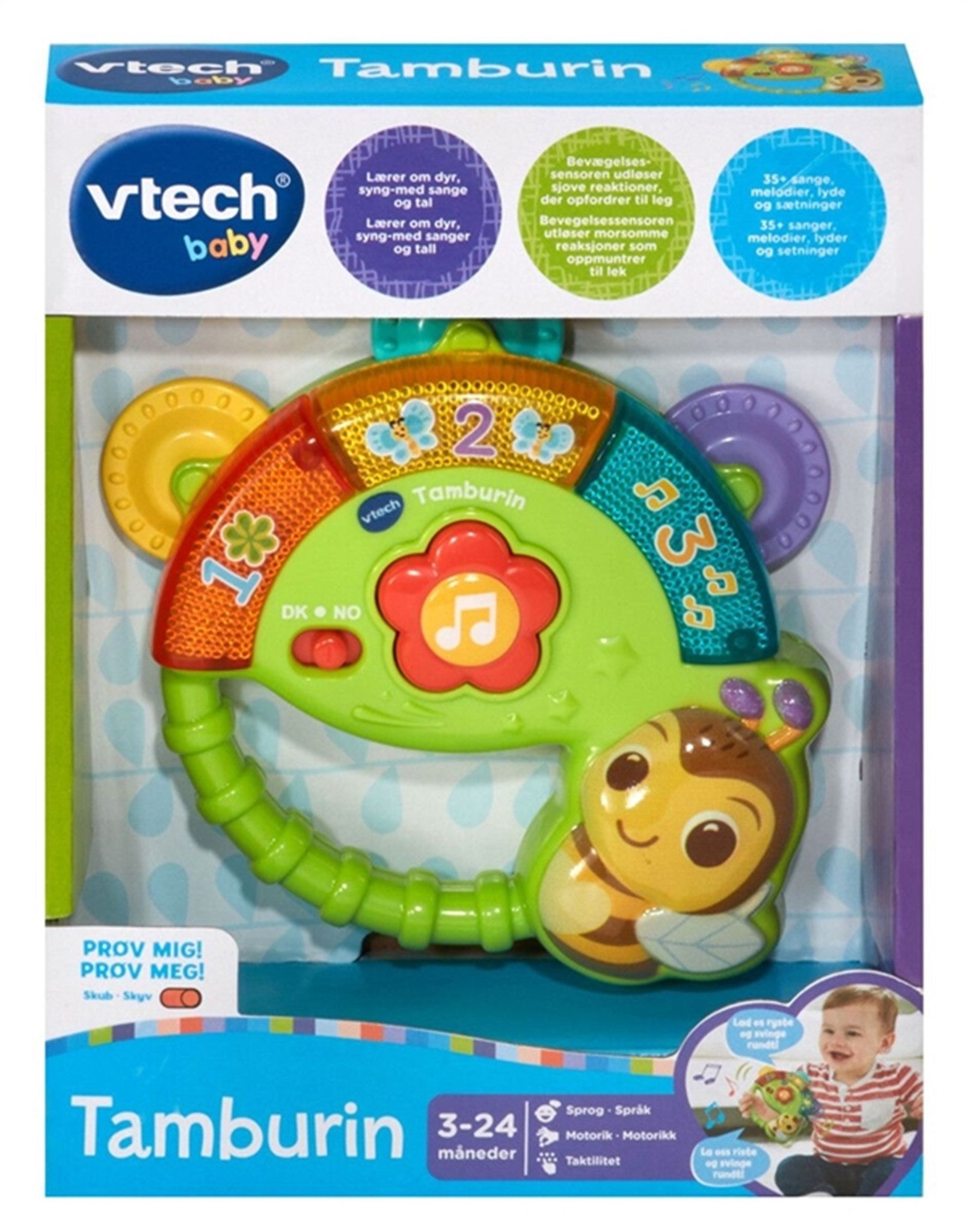 Vtech Baby Tambourinrangle m/ Lys & Lyd 3