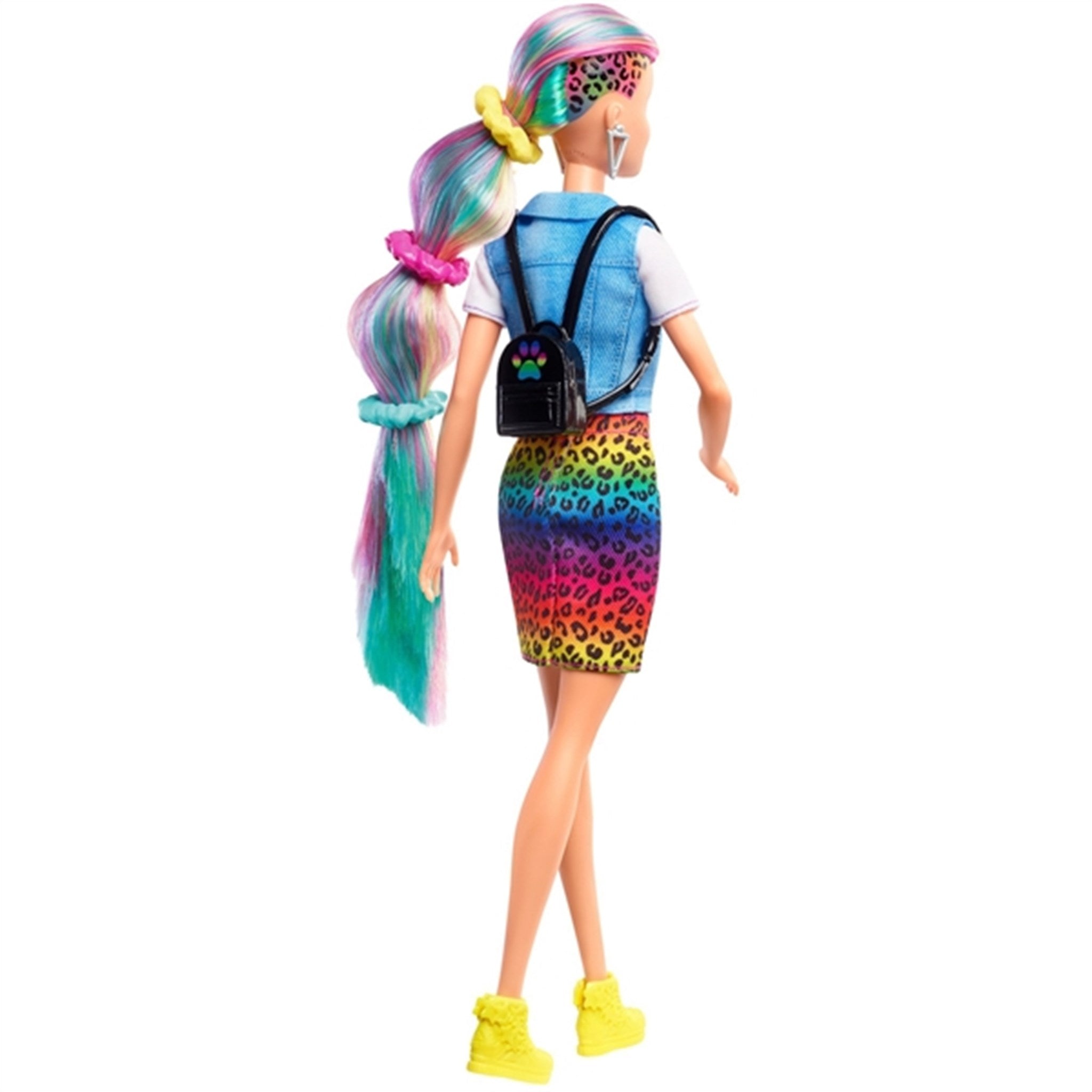 Barbie® Dukke Med Leopard Regnbue Hår 4