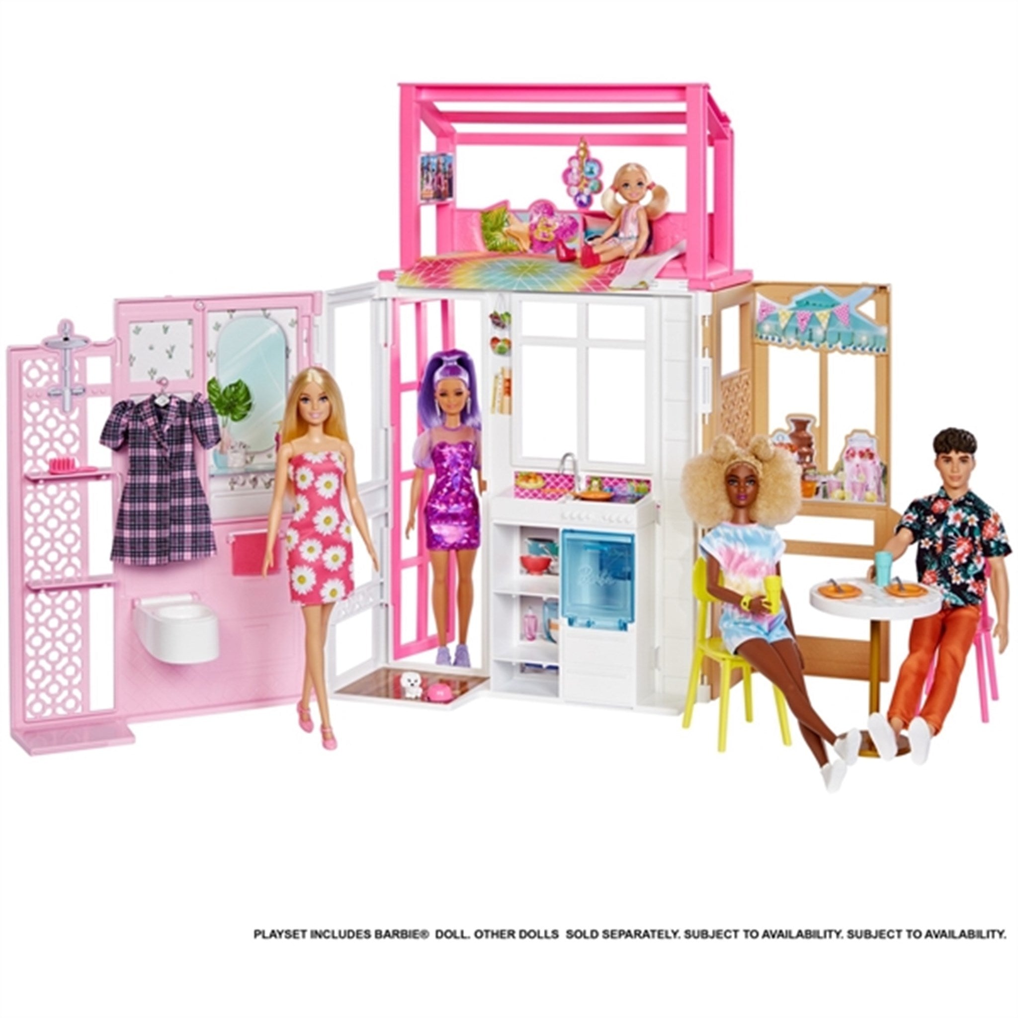 Barbie® Leg-Og-Tag-Med Hus Inkl. Dukke 8