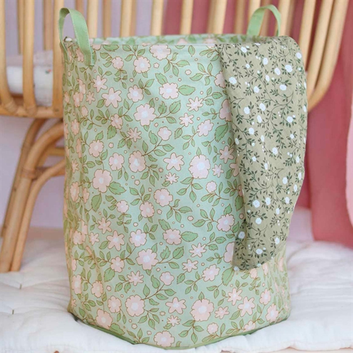 A Little Lovely Company Opbevaringskurv Blossoms Sage