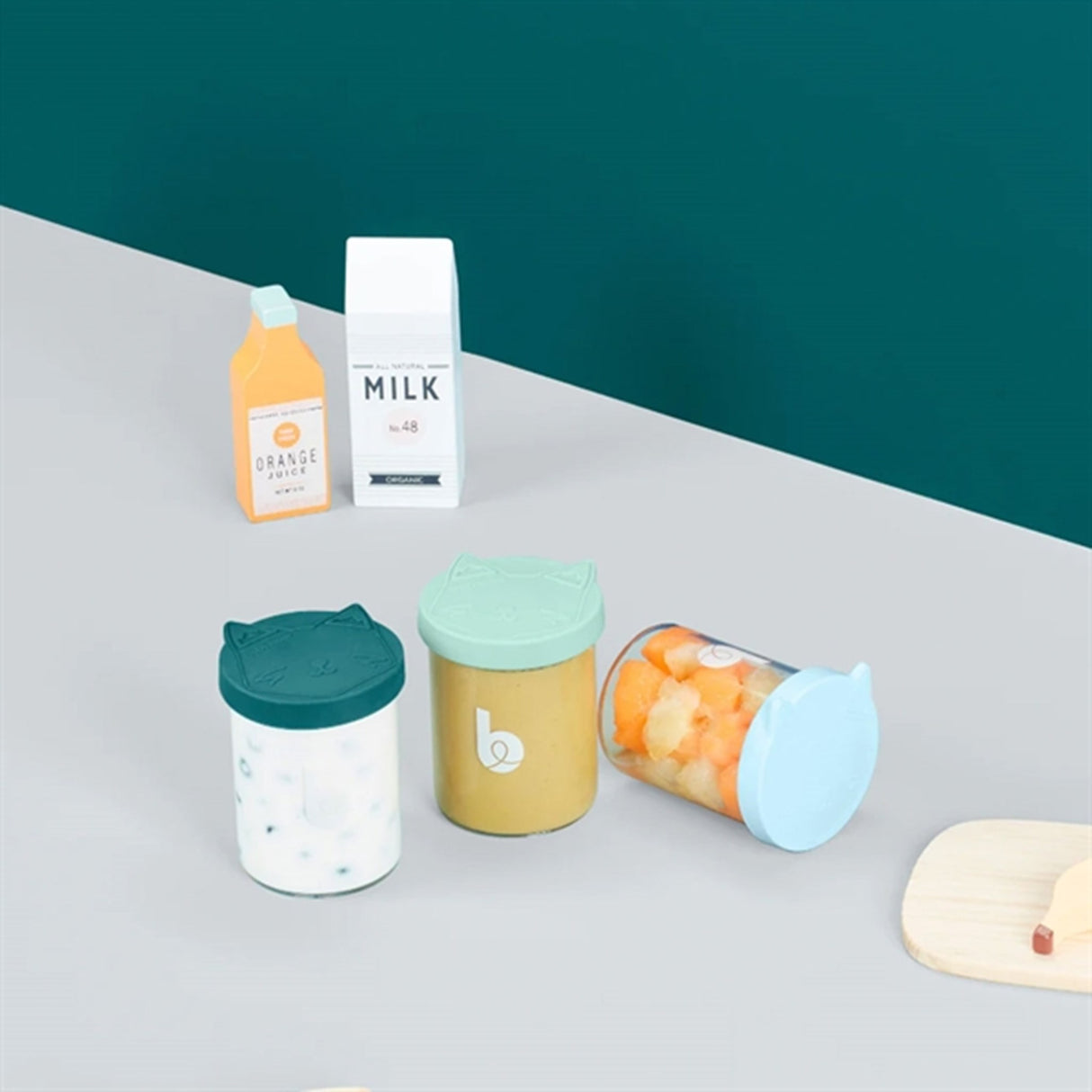 Babymoov ISY Glasbøtter - 6x 250ml + 3x 120ml