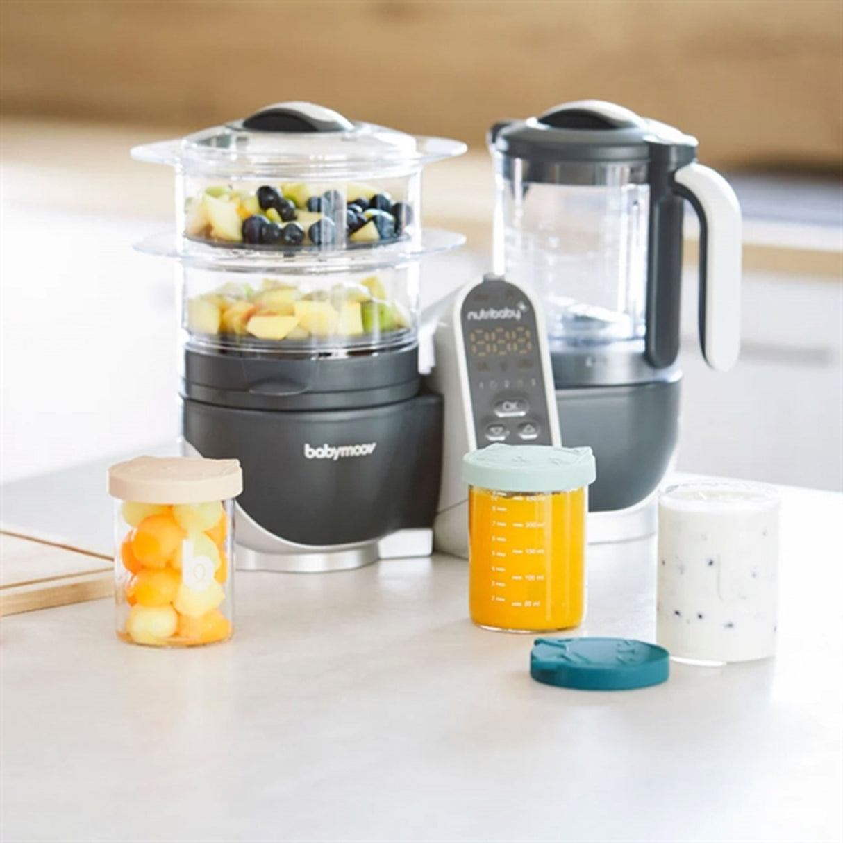 Babymoov ISY Glasbøtter - 6x 250ml + 3x 120ml