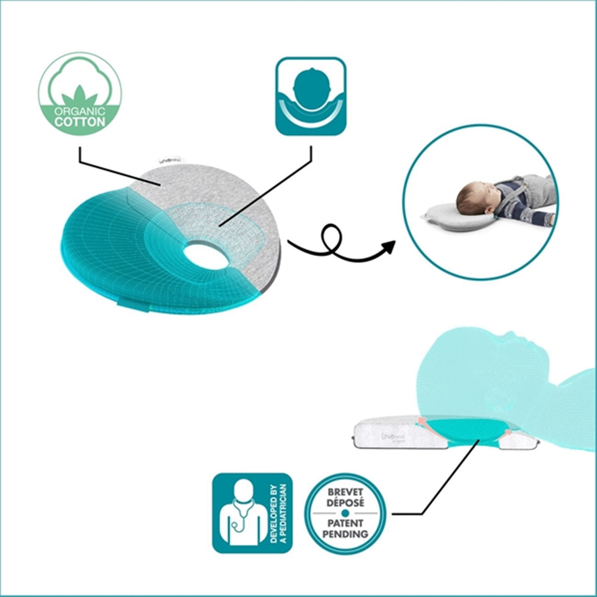 Babymoov Lovenest Baby Pude Original Smokey