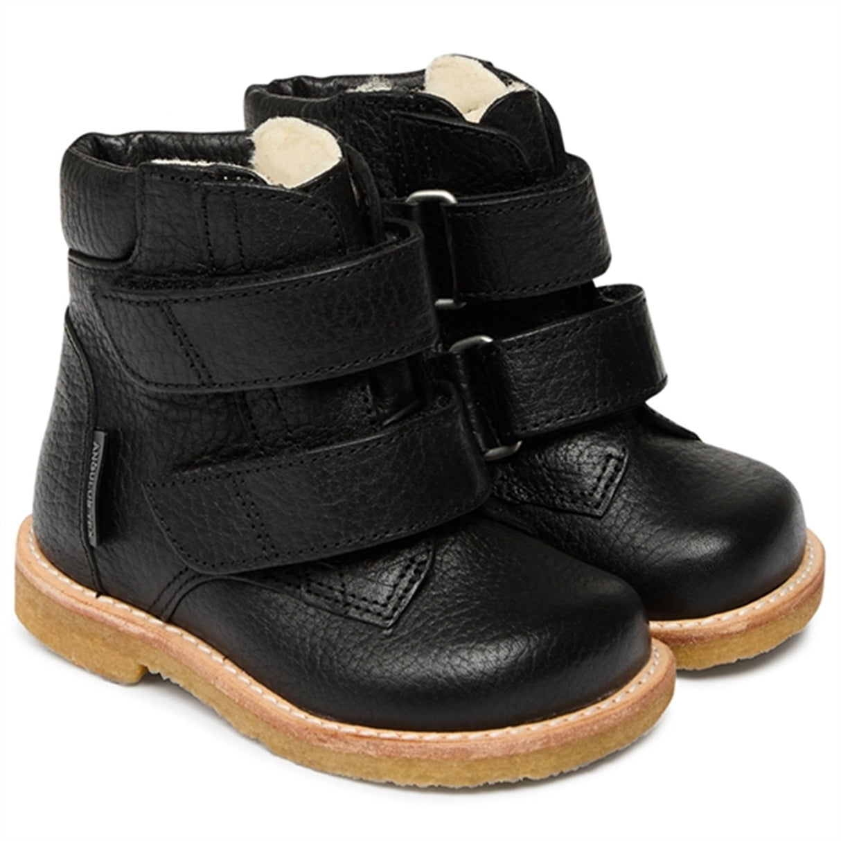 Angulus Begynder Tex-Støvle Med Velcrolukning Black