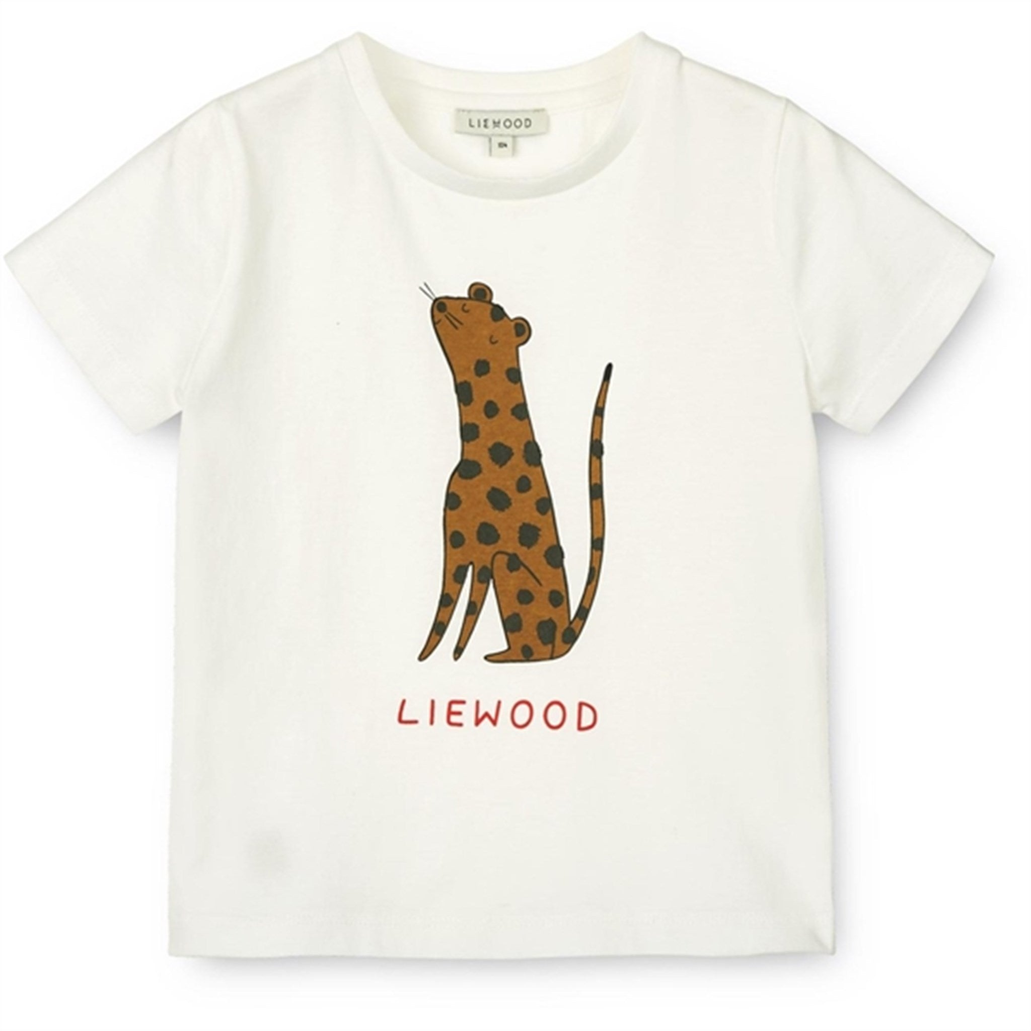 Liewood Leopard/Crisp White Apia Placement T-shirt