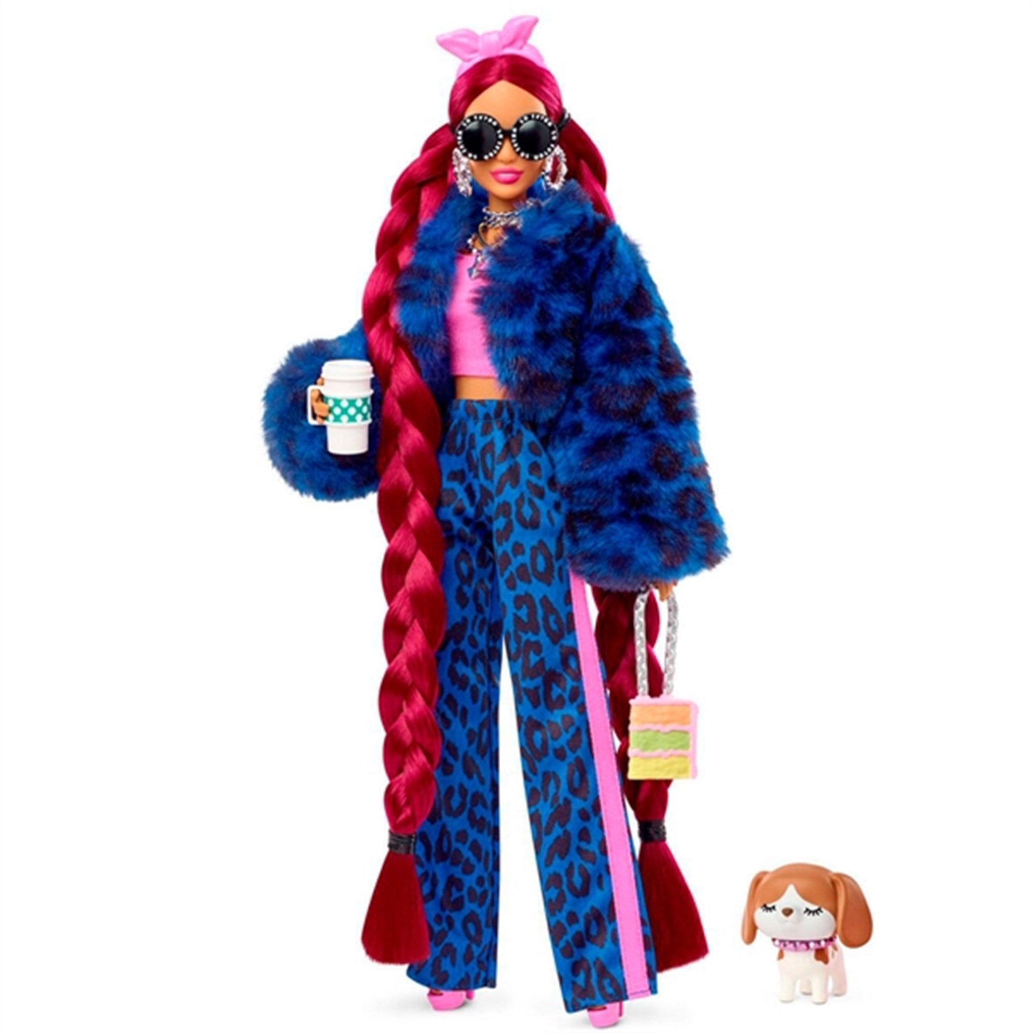 Barbie® Extra Dukke - Rød/Blå
