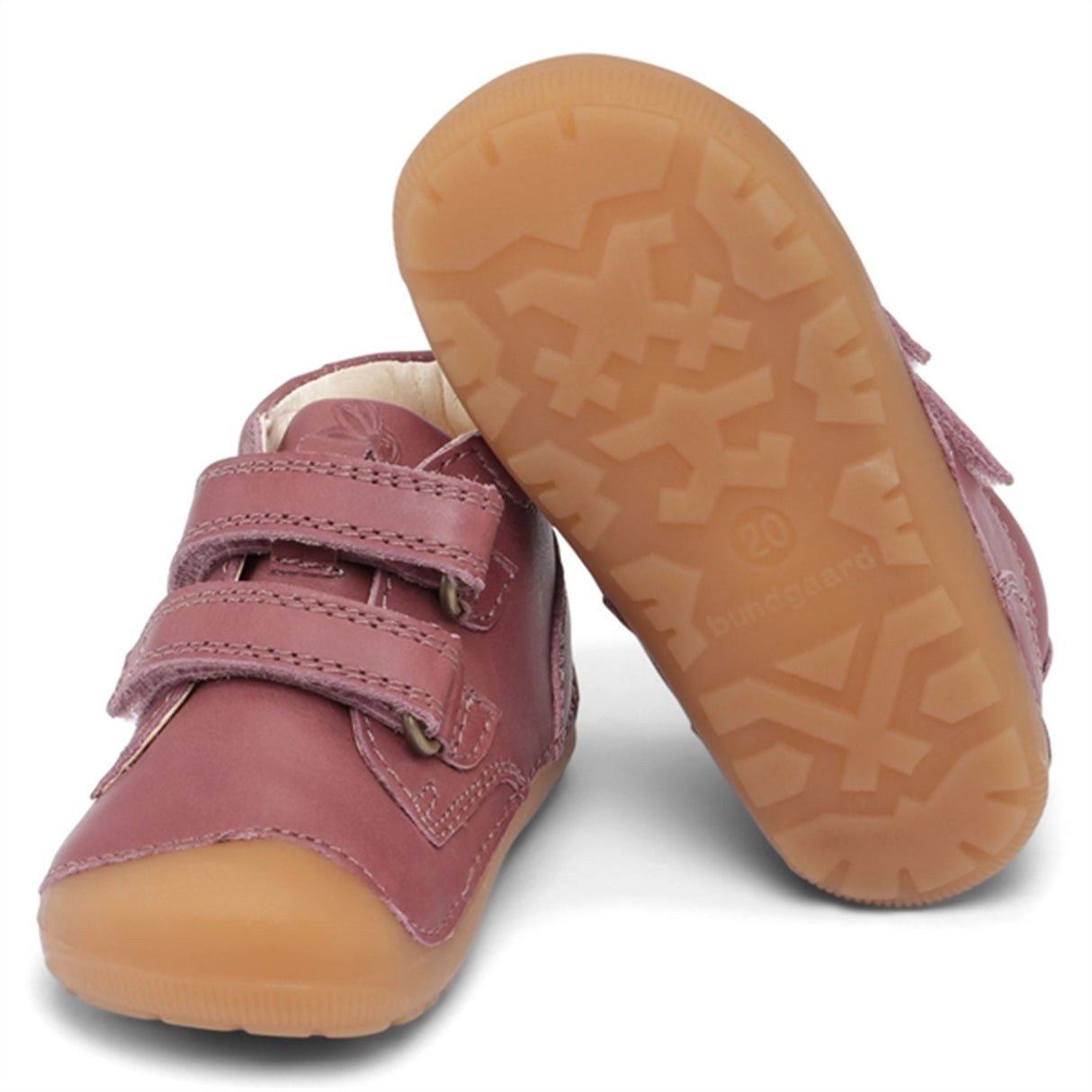 Bundgaard Begyndersko Petit Velcro Dark Rose