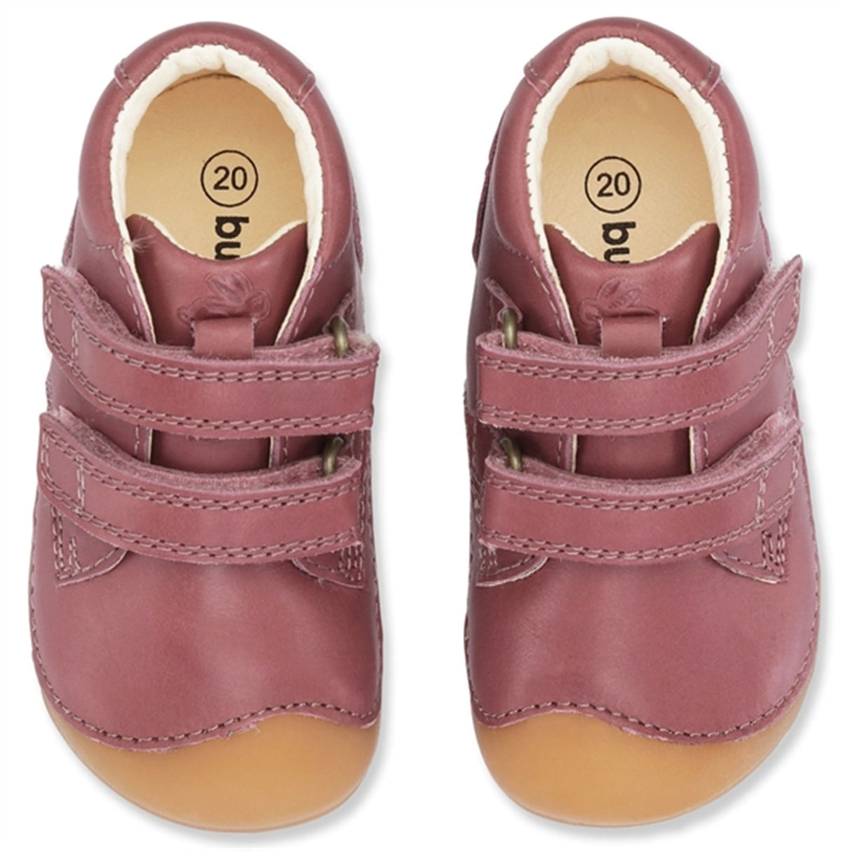 Bundgaard Begyndersko Petit Velcro Dark Rose