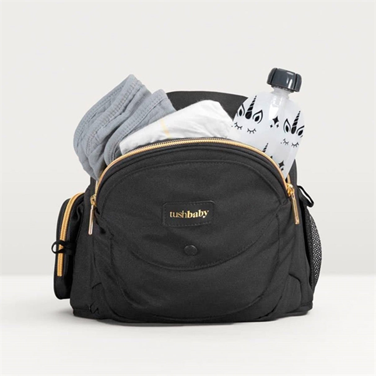 Tushbaby V2 Hip Carrier Black Gold