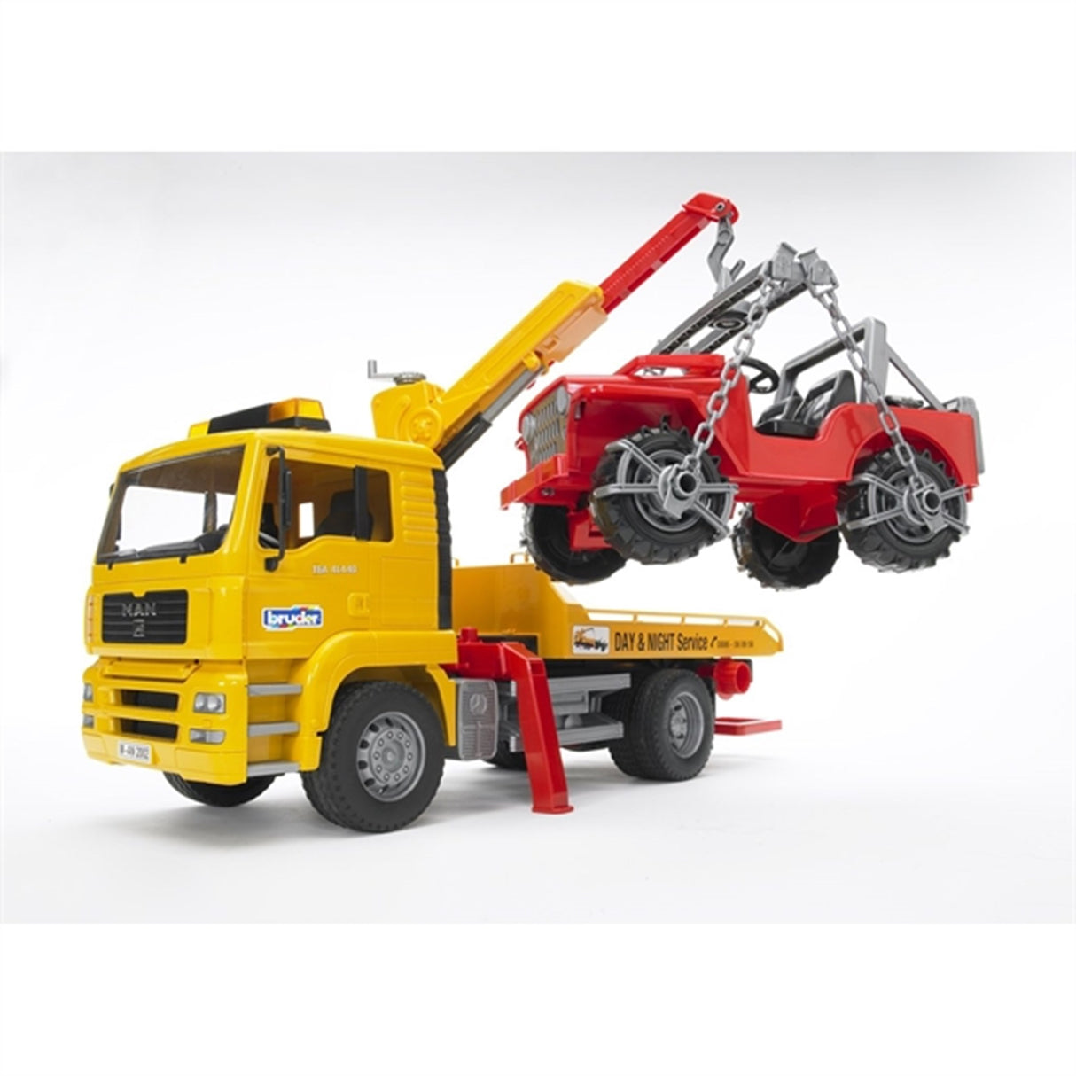 Bruder MAN TGA Vejhjælpsbil m. Offroader