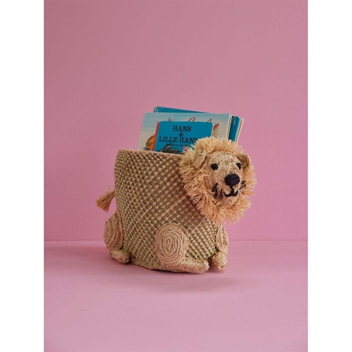 RICE Løve Lille Søgræs Opbevaringskurv