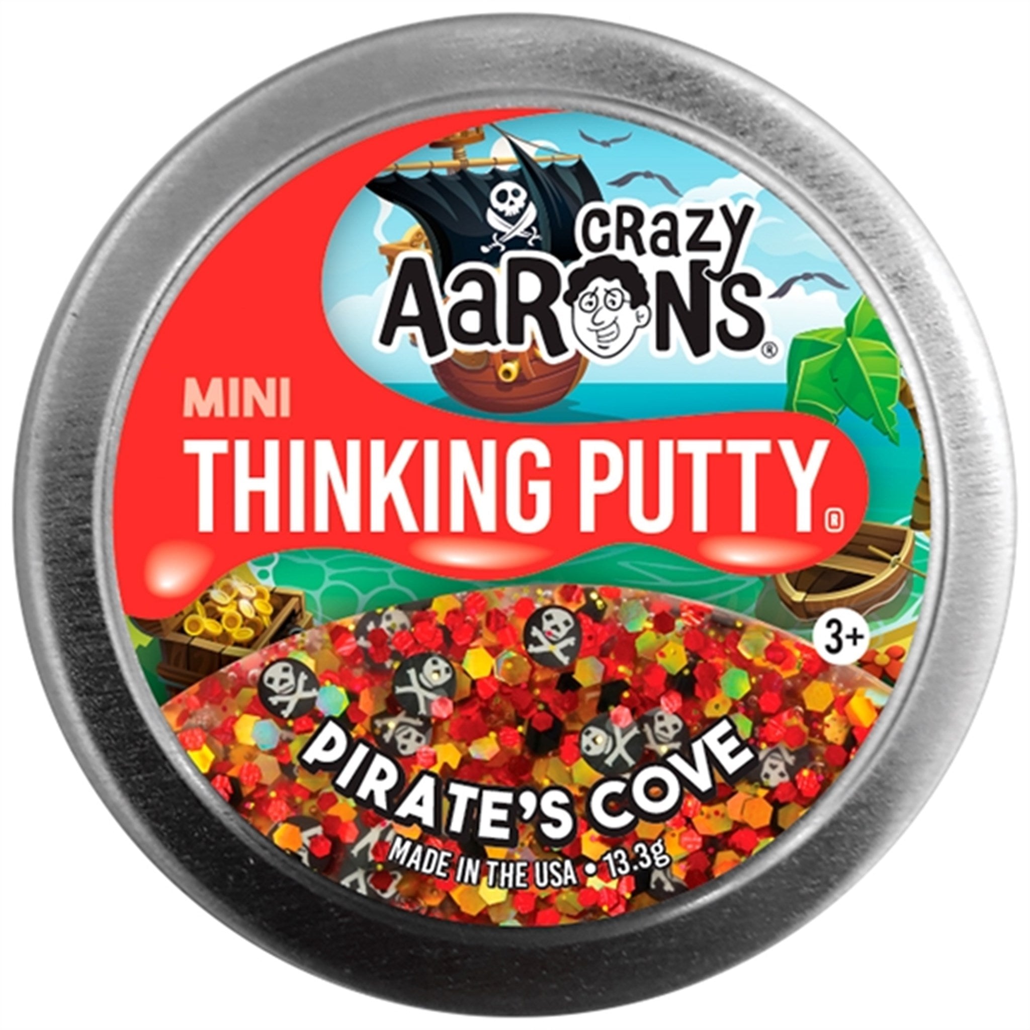 Crazy Aaron's® Slim - Thinking Putty Mini Tins - Pirate's Cove