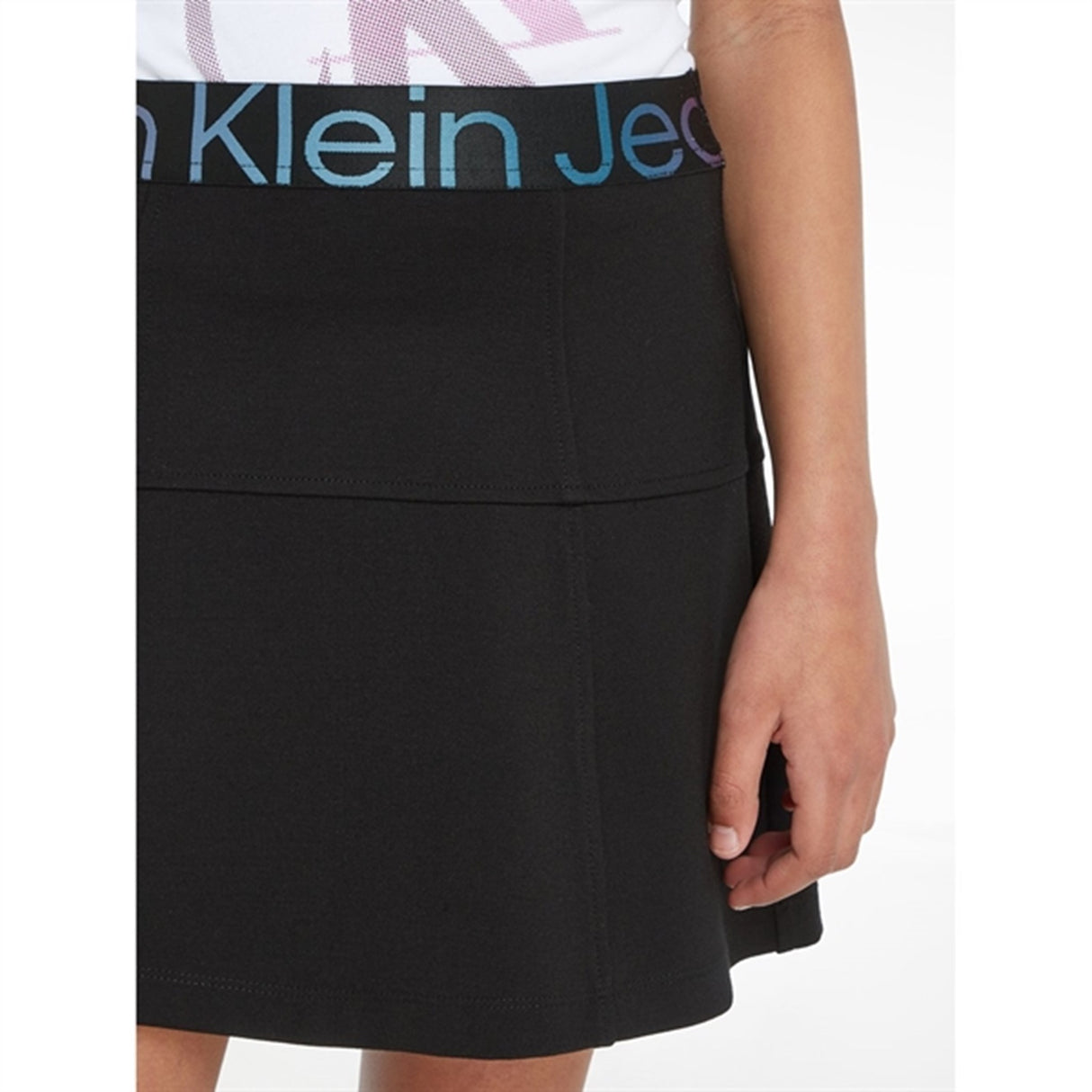 Calvin Klein Punto Tape Nederdel Ck Black