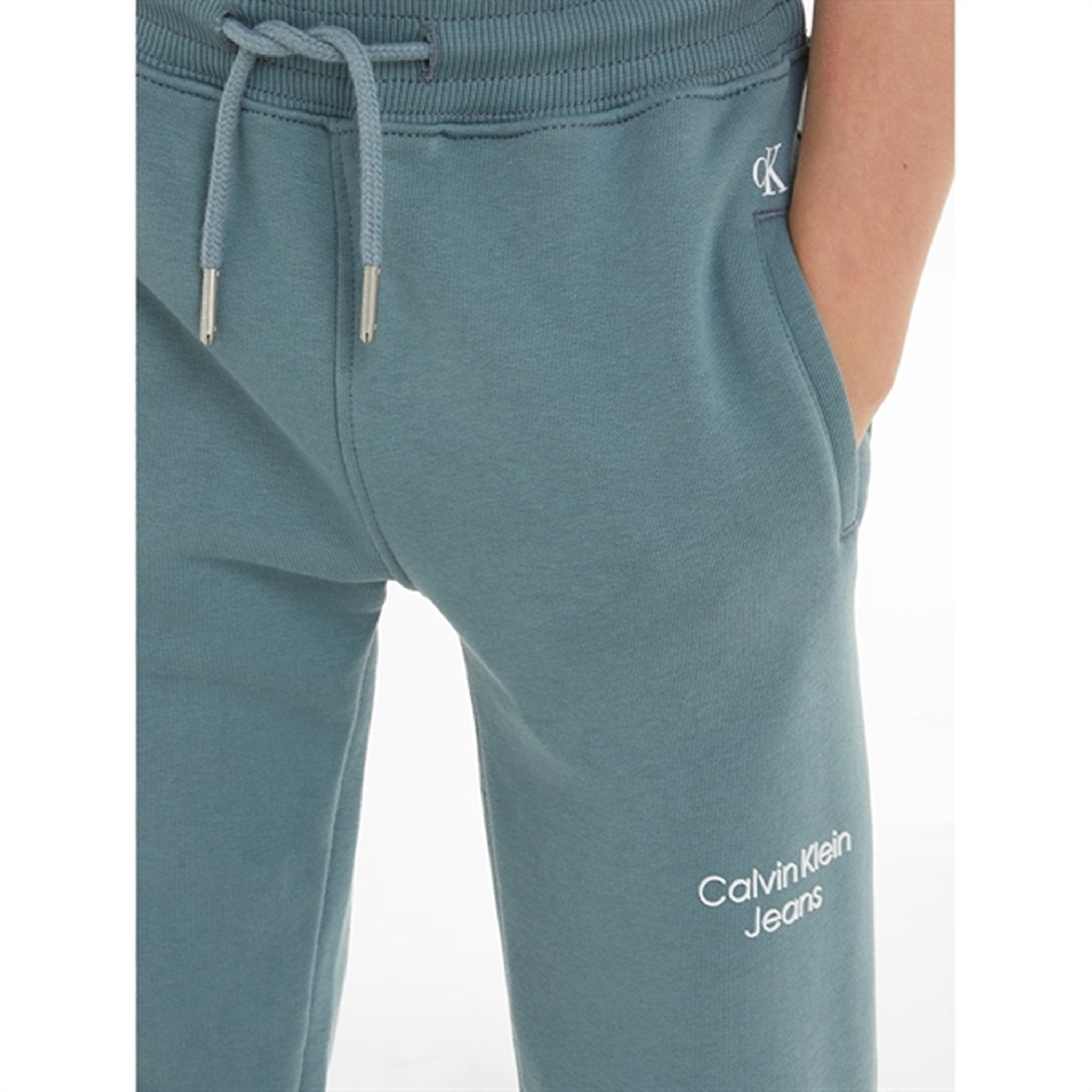 Calvin Klein CKJ Stack Logo Sweatpants Goblin Blue 3
