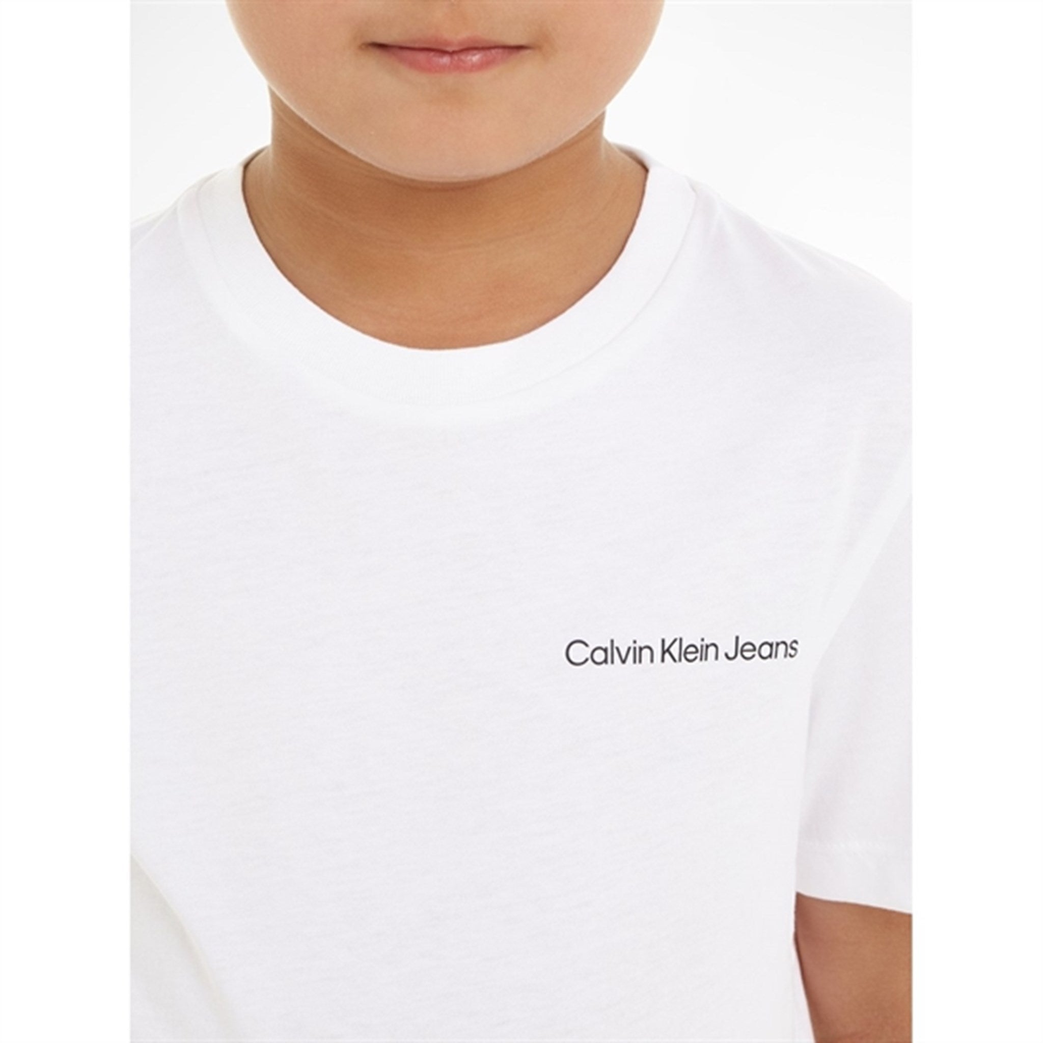 Calvin Klein Chest Inst. Logo T-Shirt Bright White 6