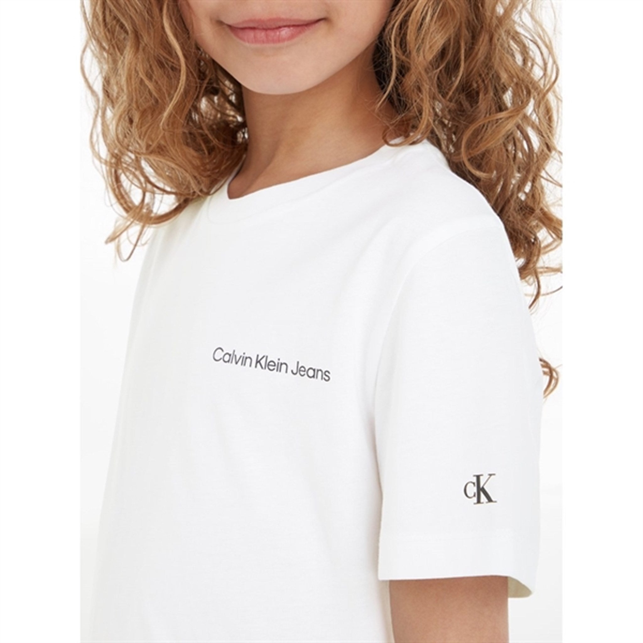 Calvin Klein Chest Inst. Logo T-Shirt Bright White 7