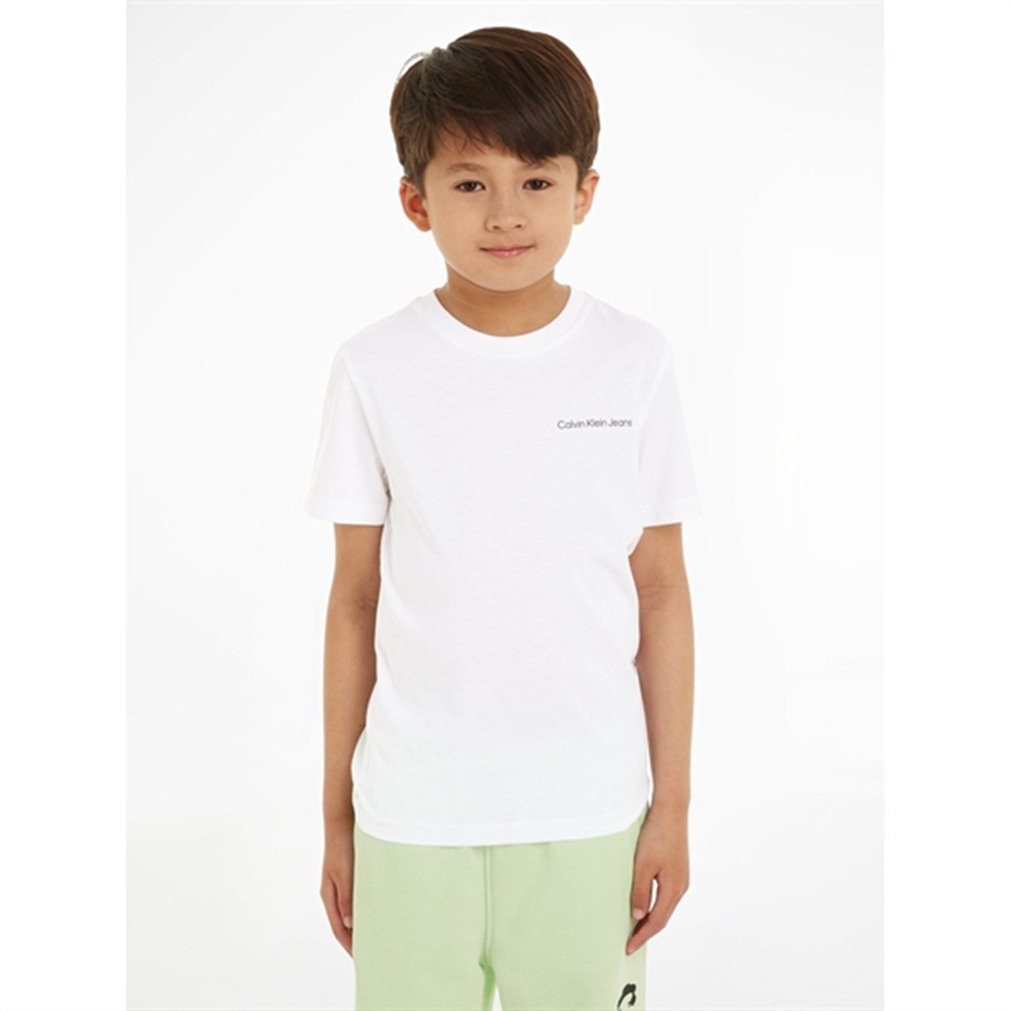 Calvin Klein Chest Inst. Logo T-Shirt Bright White 4
