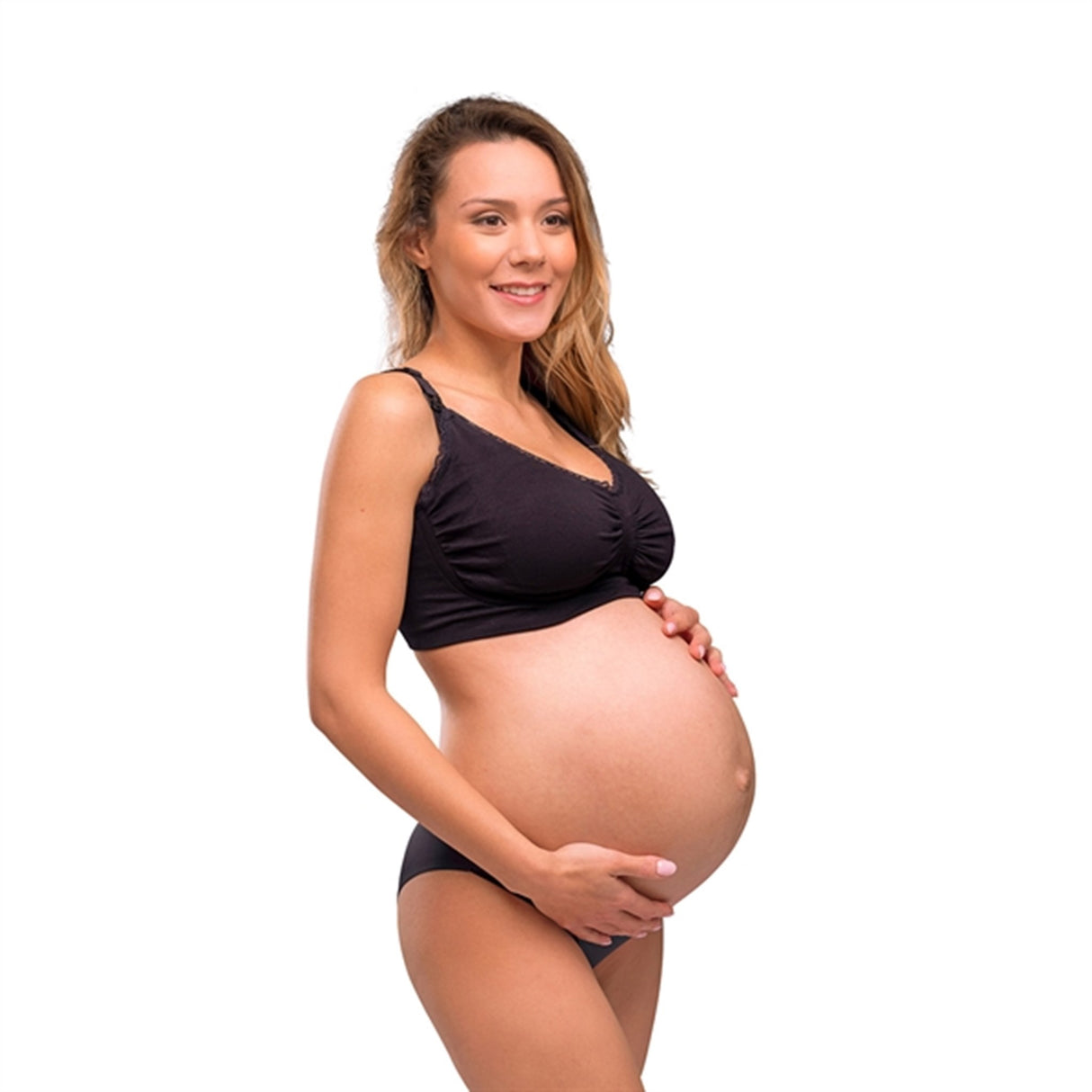 Carriwell Graviditets- og Amme-BH m. Indlæg og Carri-Gel Sort