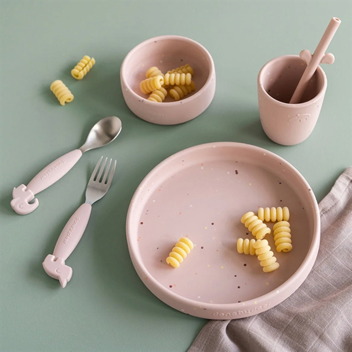 Done by Deer Silikone Spisesæt Confetti Powder