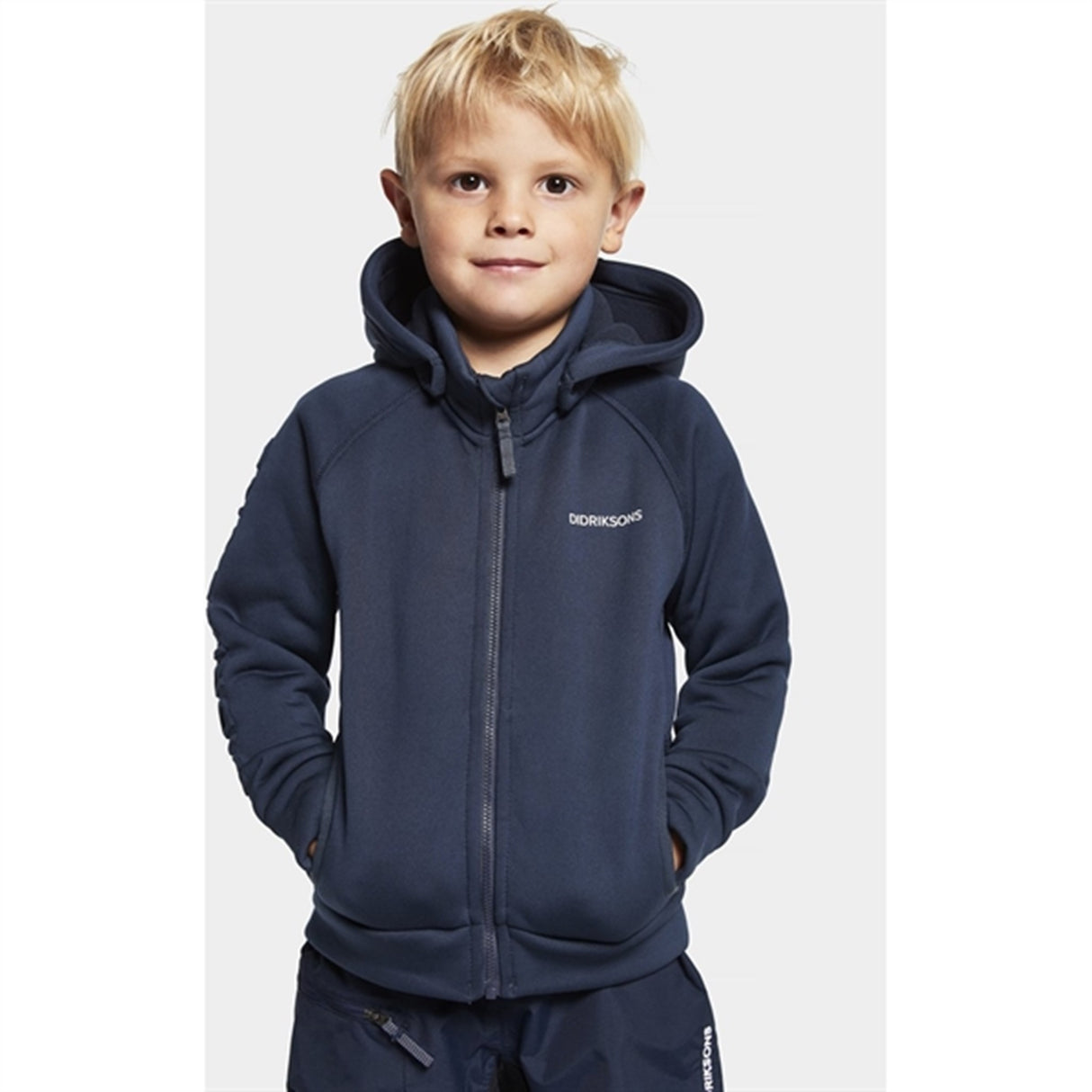 Didriksons Corin Navy Sweatshirt m. Lynlås