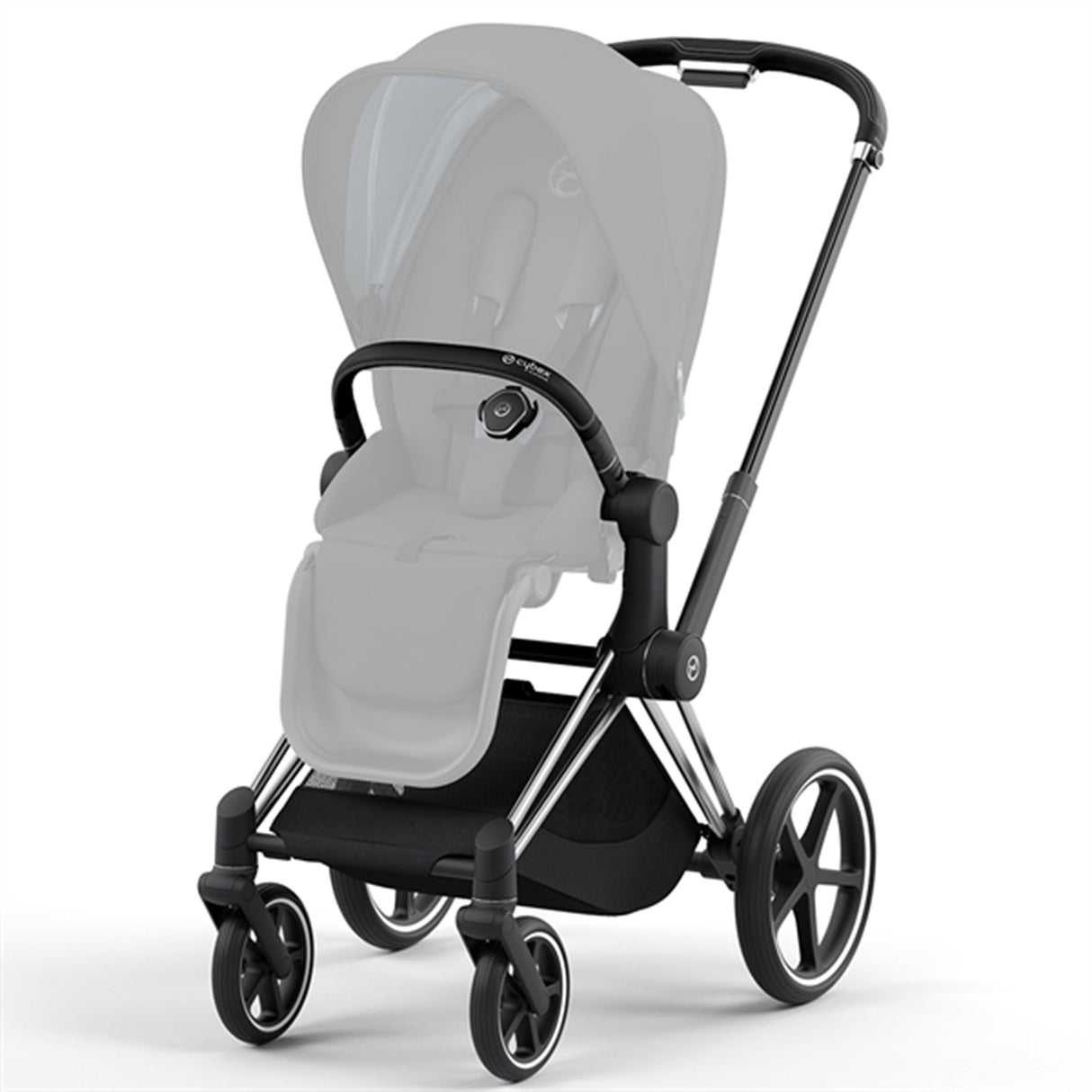 Cybex PRIAM Stel inkl. Hård Sædedel Chrome Black