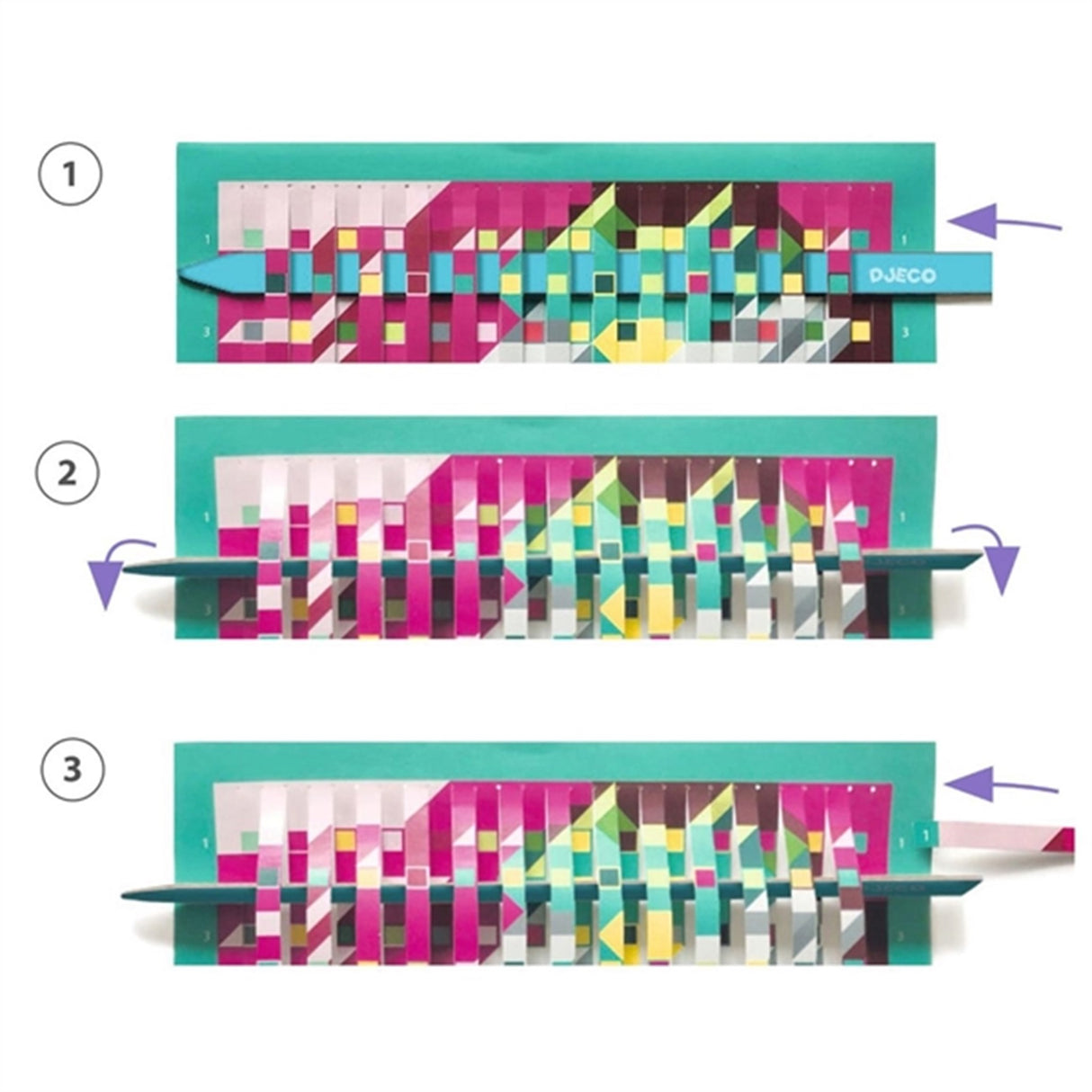 Djeco Kreativ Papir - Væv Med Pixels