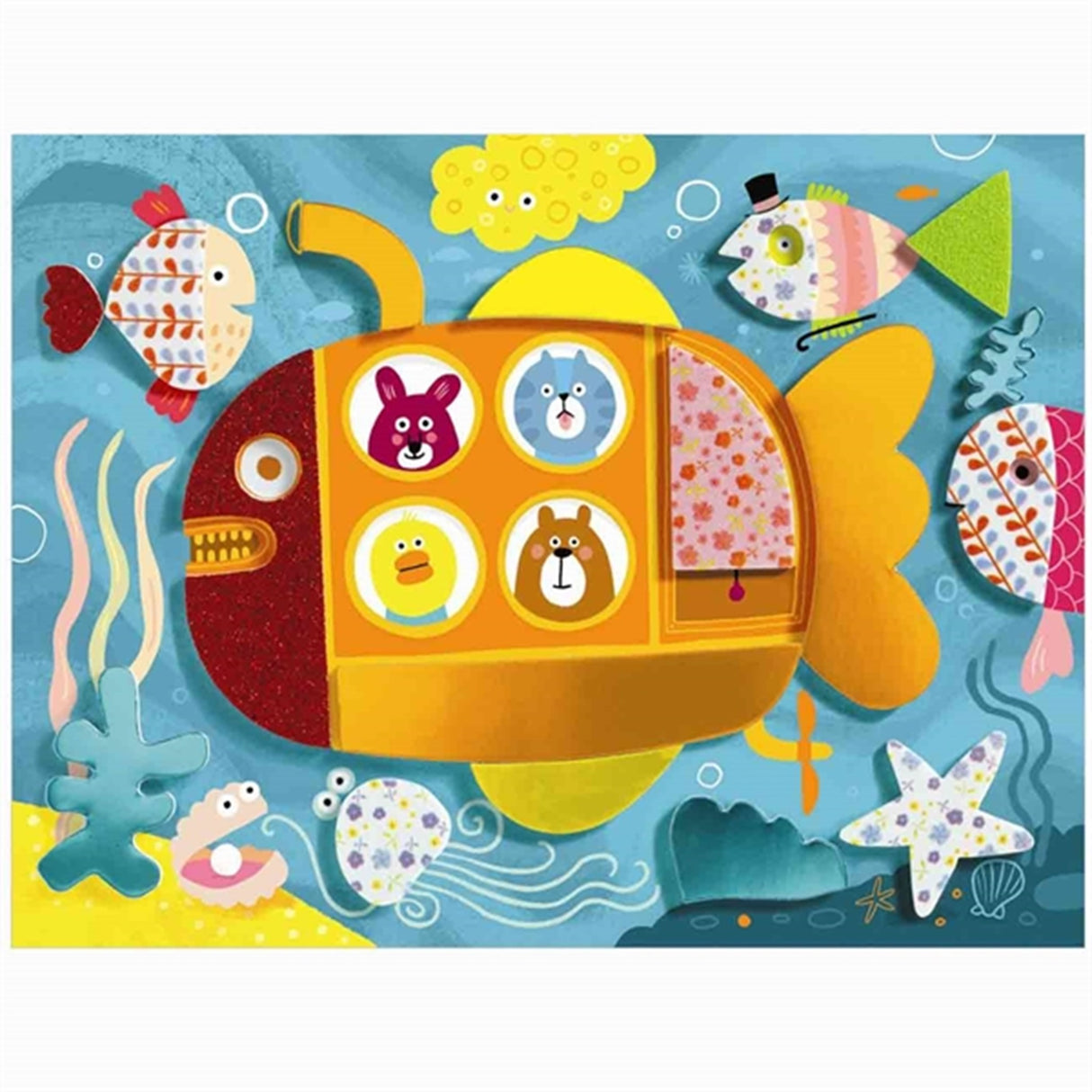 Djeco Kreativ Collage Skum Sjov