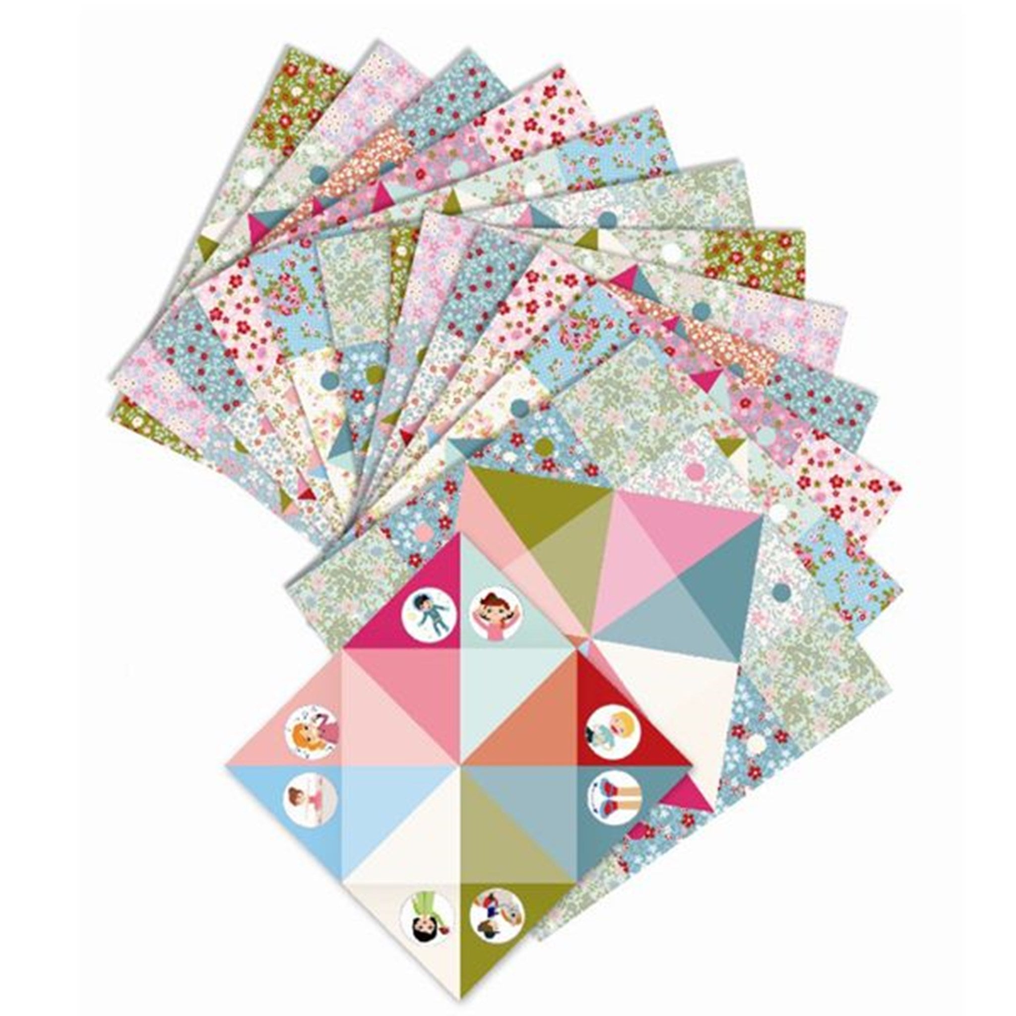 Djeco Origami Flap-Flappere Blomster 4
