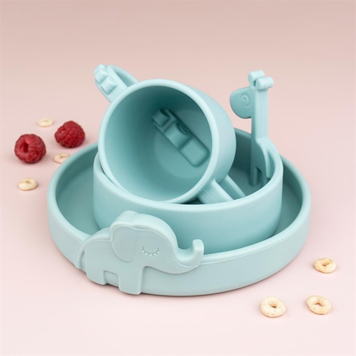 Done by Deer Peekaboo Rund Tallerken Elphee Blå