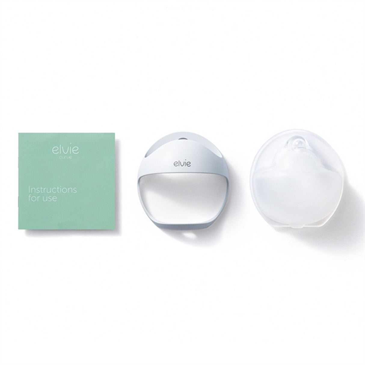 Elvie Brystpumpe Curve White/Clear