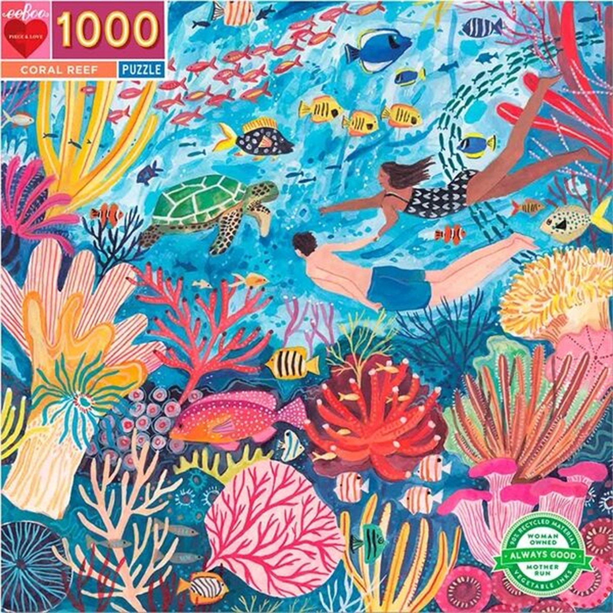 Eeboo Puslespil 1000 Brikker - Koralrev