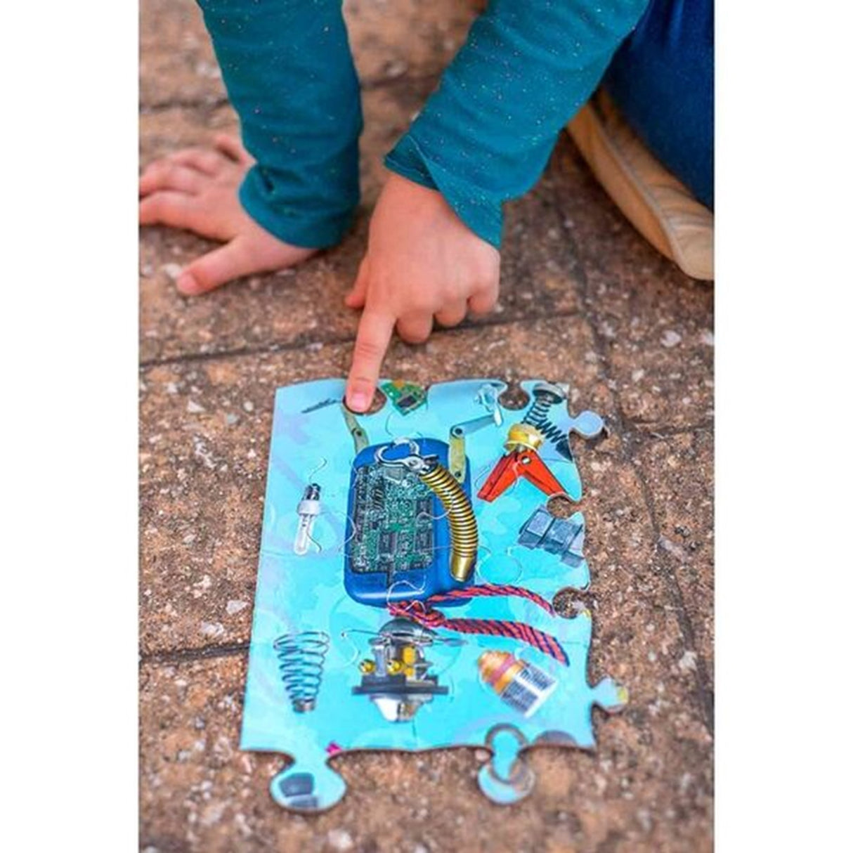 Eeboo Puslespil 100 Brikker - Robotter