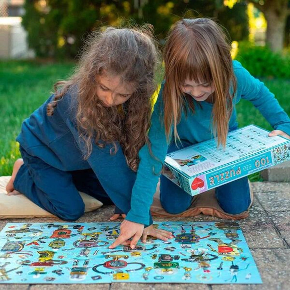 Eeboo Puslespil 100 Brikker - Robotter