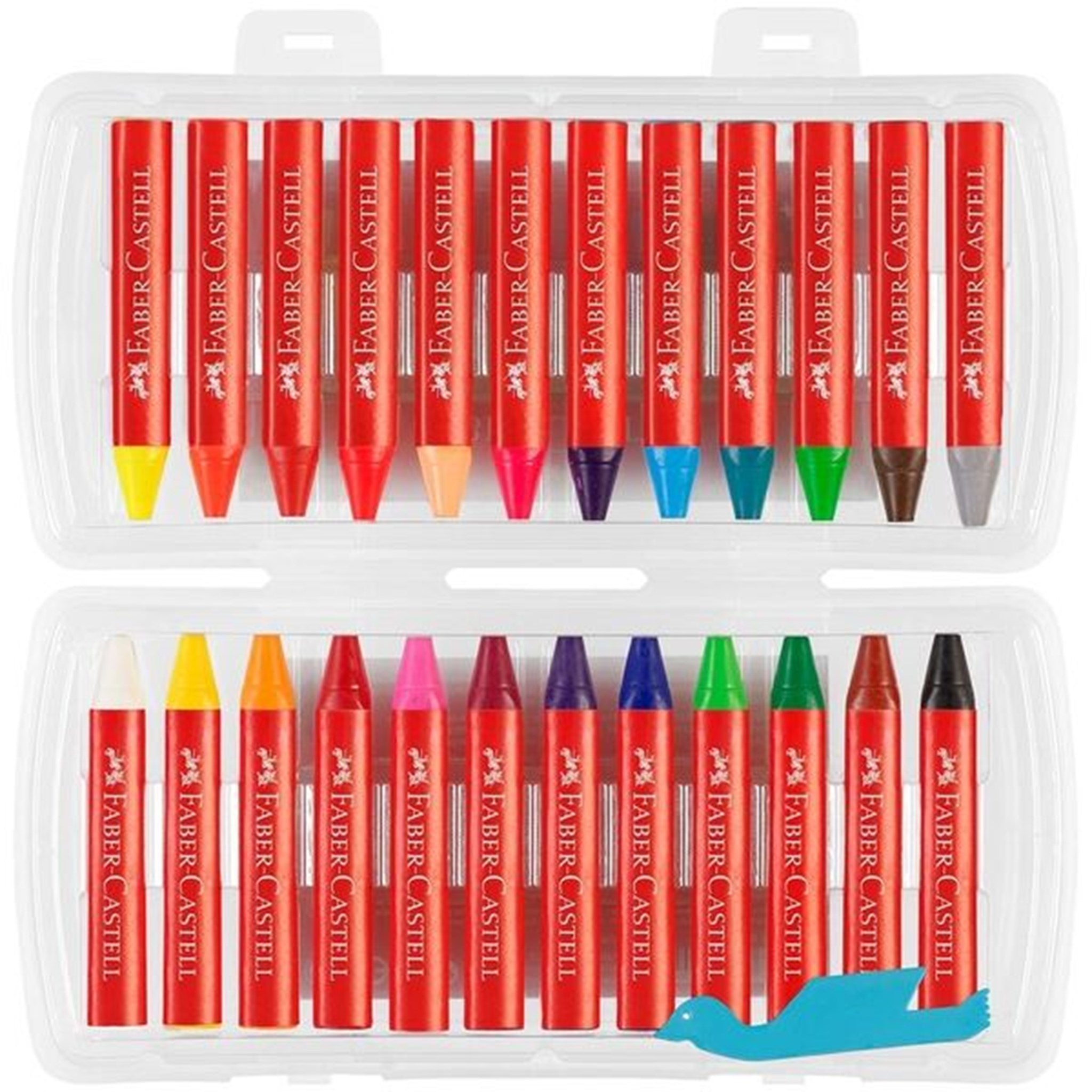 Faber Castell Jumbo Wax Crayons Box 24 Farver 4