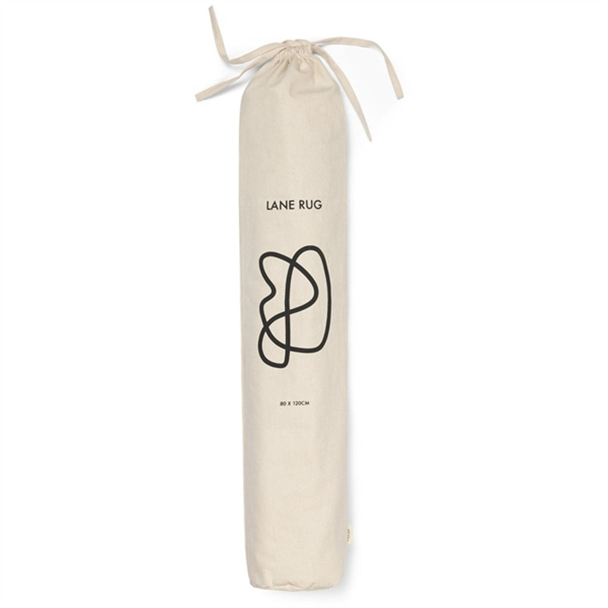 Ferm Living Lane Tæppe Off-White/Chocolate