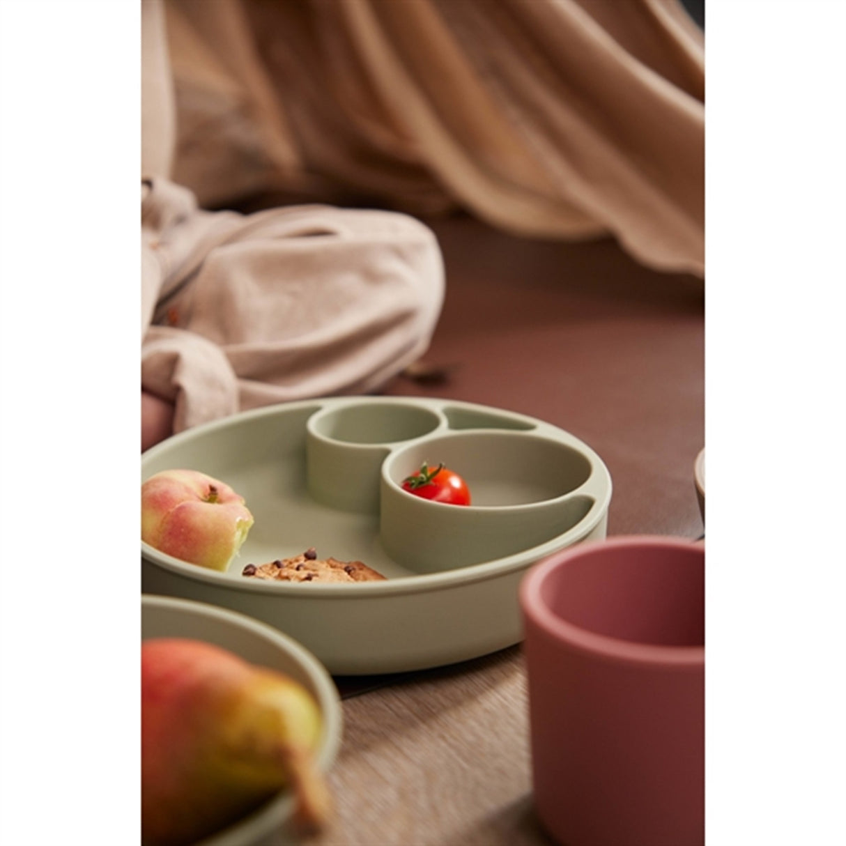 FILIBABBA Tallerken Ruminddelt Green