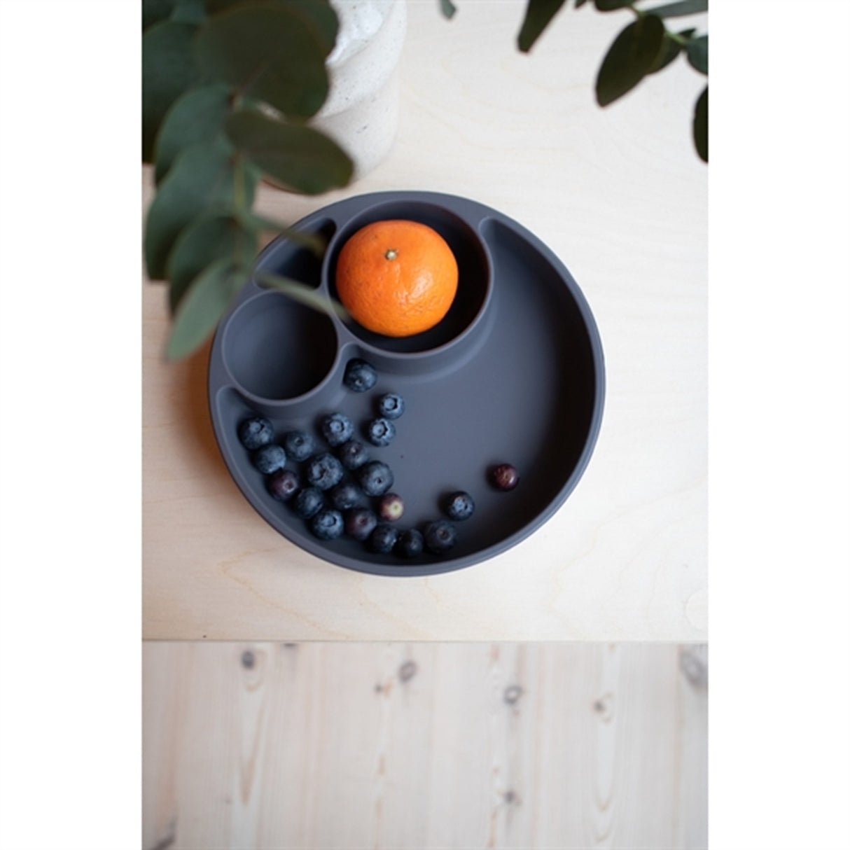 FILIBABBA Tallerken Ruminddelt Stone Grey