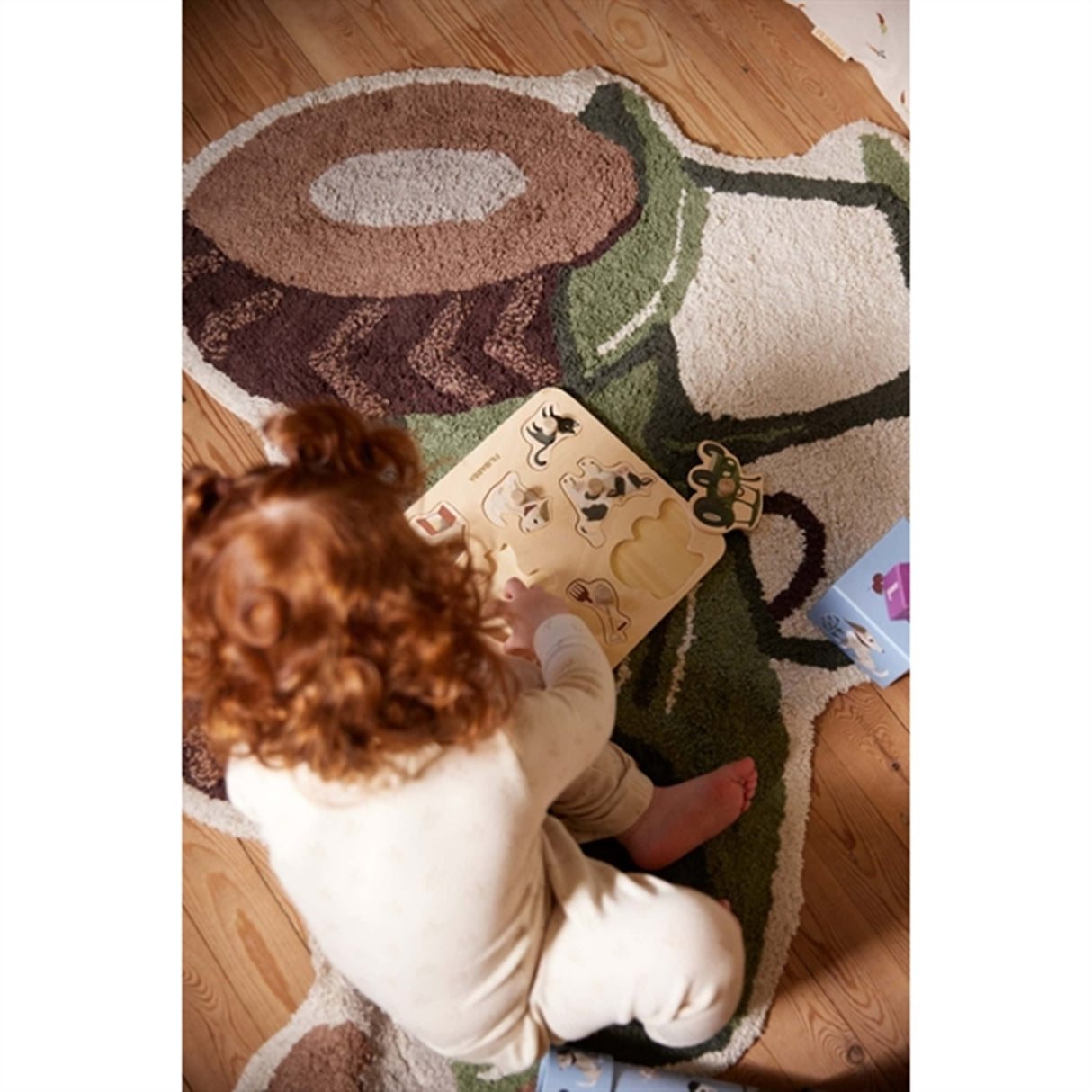 FILIBABBA Gulvtæppe Traktor