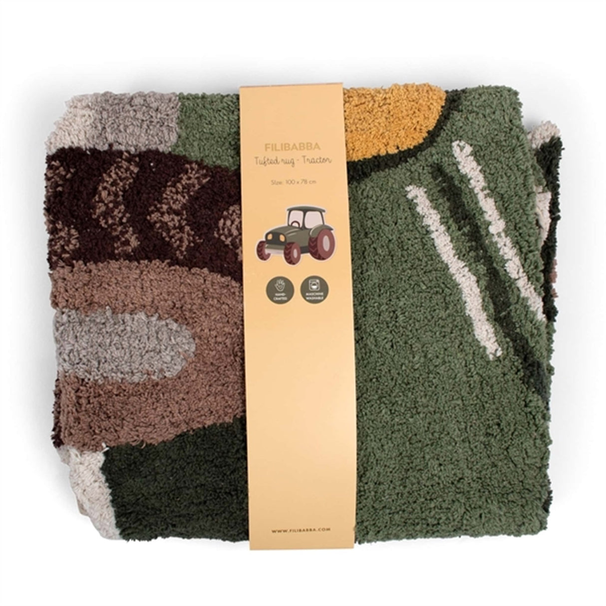 FILIBABBA Gulvtæppe Traktor