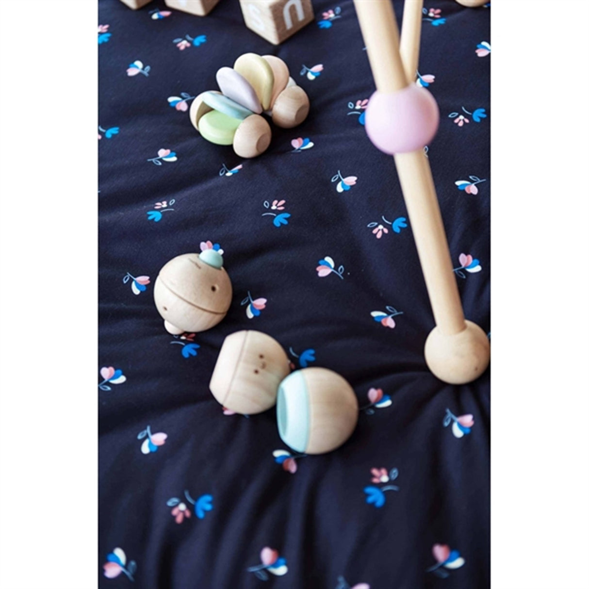 Play&Go 3-i-1 Legetæppe Soft Flowers