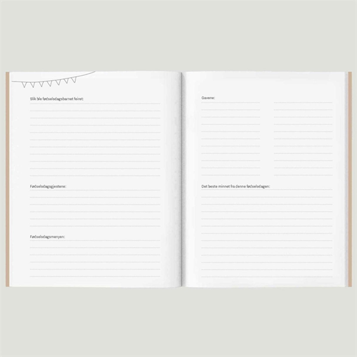 WITHWHITE Fødselsdagsbogen A5 Norsk