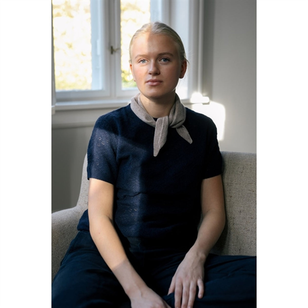 HOLMM Toast Foty Cashmere Strik Tørklæde