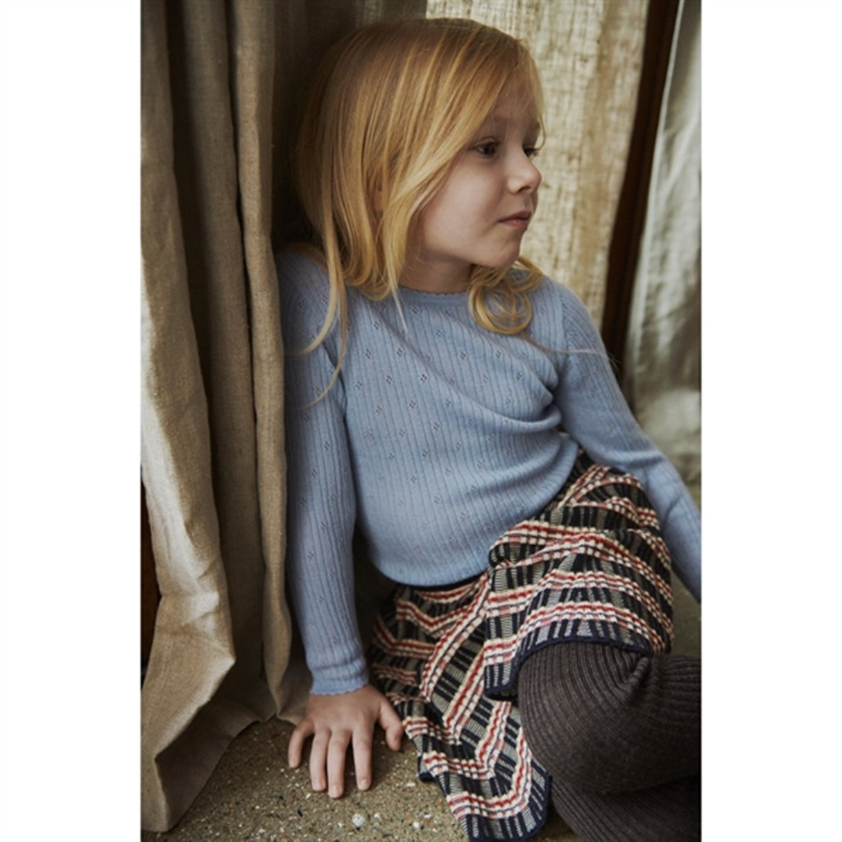 FUB Rib Nederdel Dark Navy