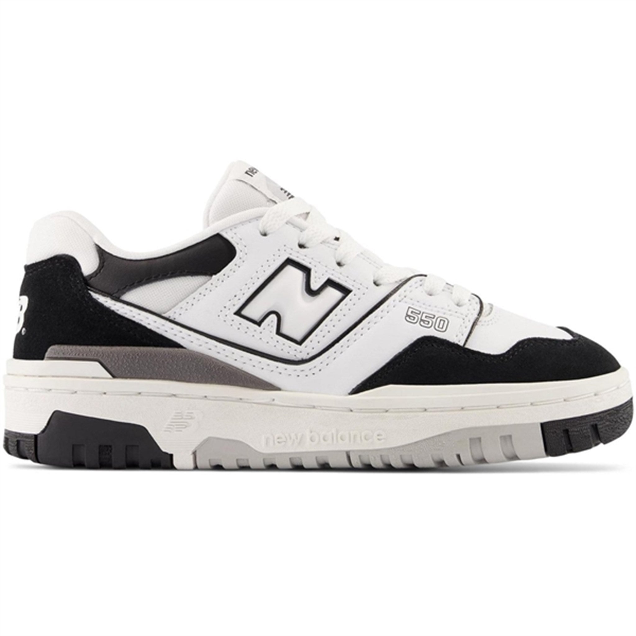 New Balance BB550 Kids Bungee Lace Sneakers White