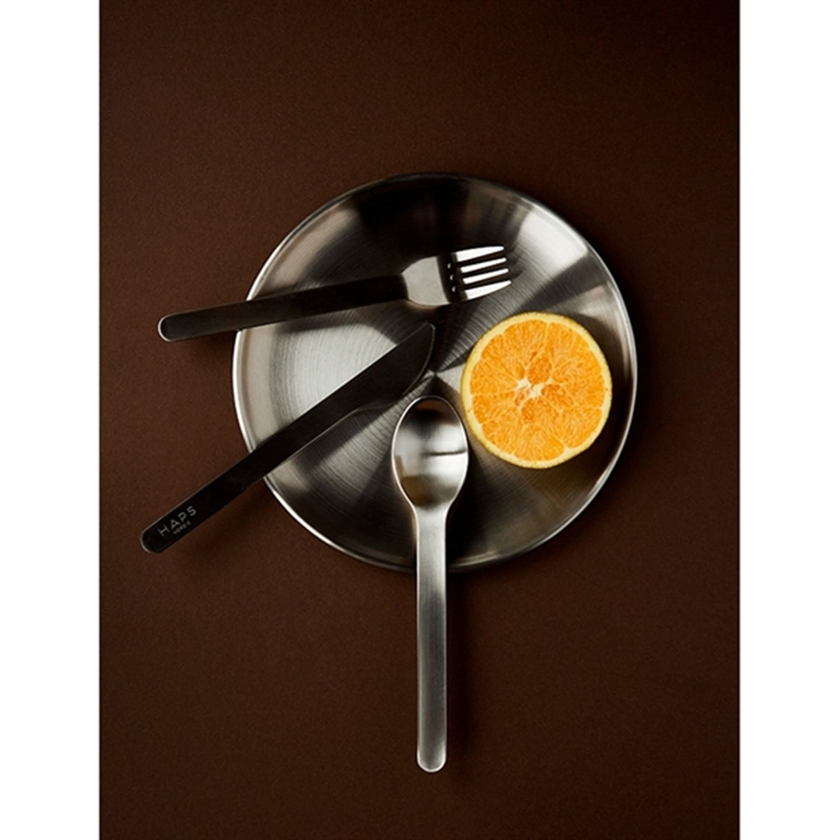 Haps Nordic Genanvendelige Picnic Tallerkener Steel 4-Pack