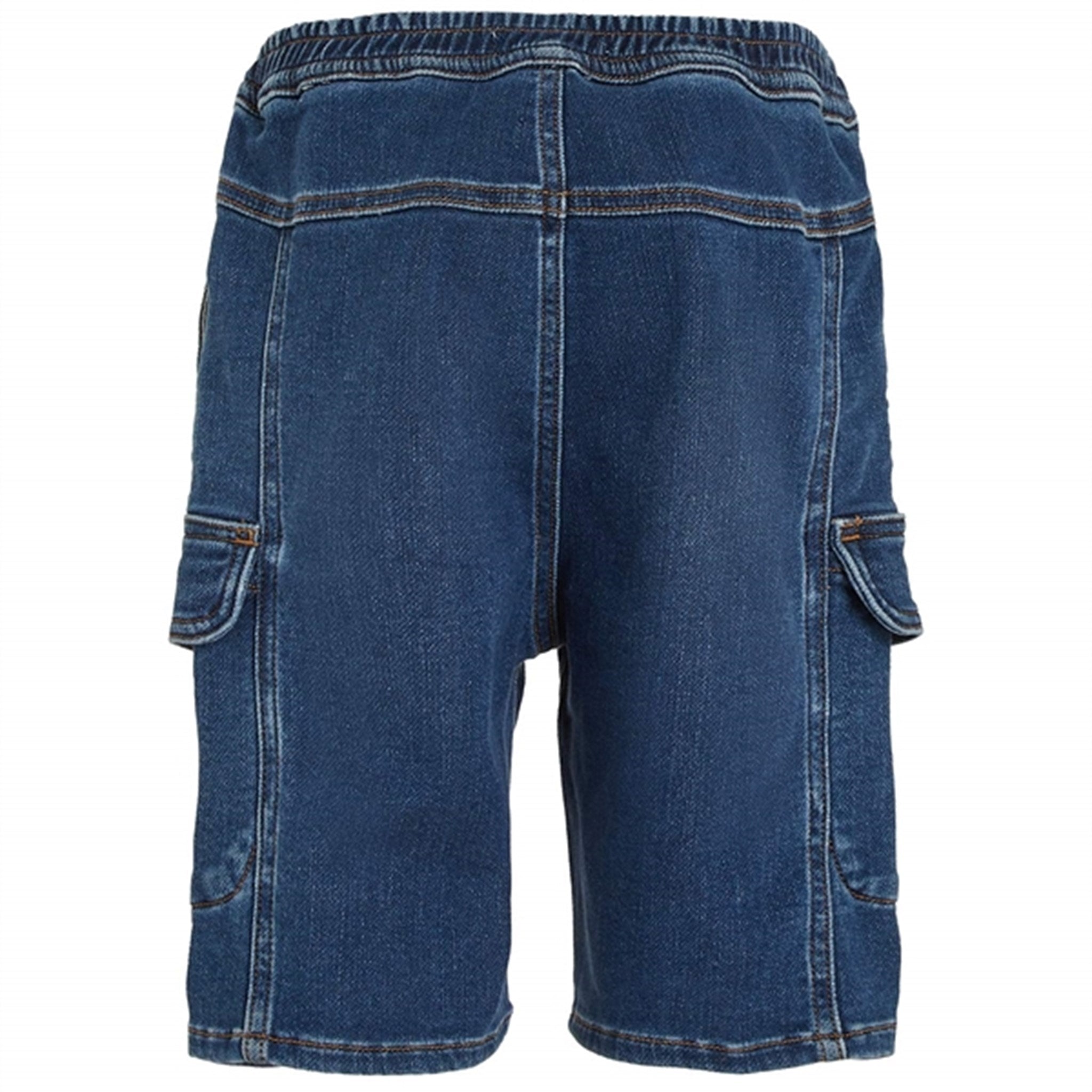 Calvin Klein Denim Cargo Sweat Shorts Mid Blue 3